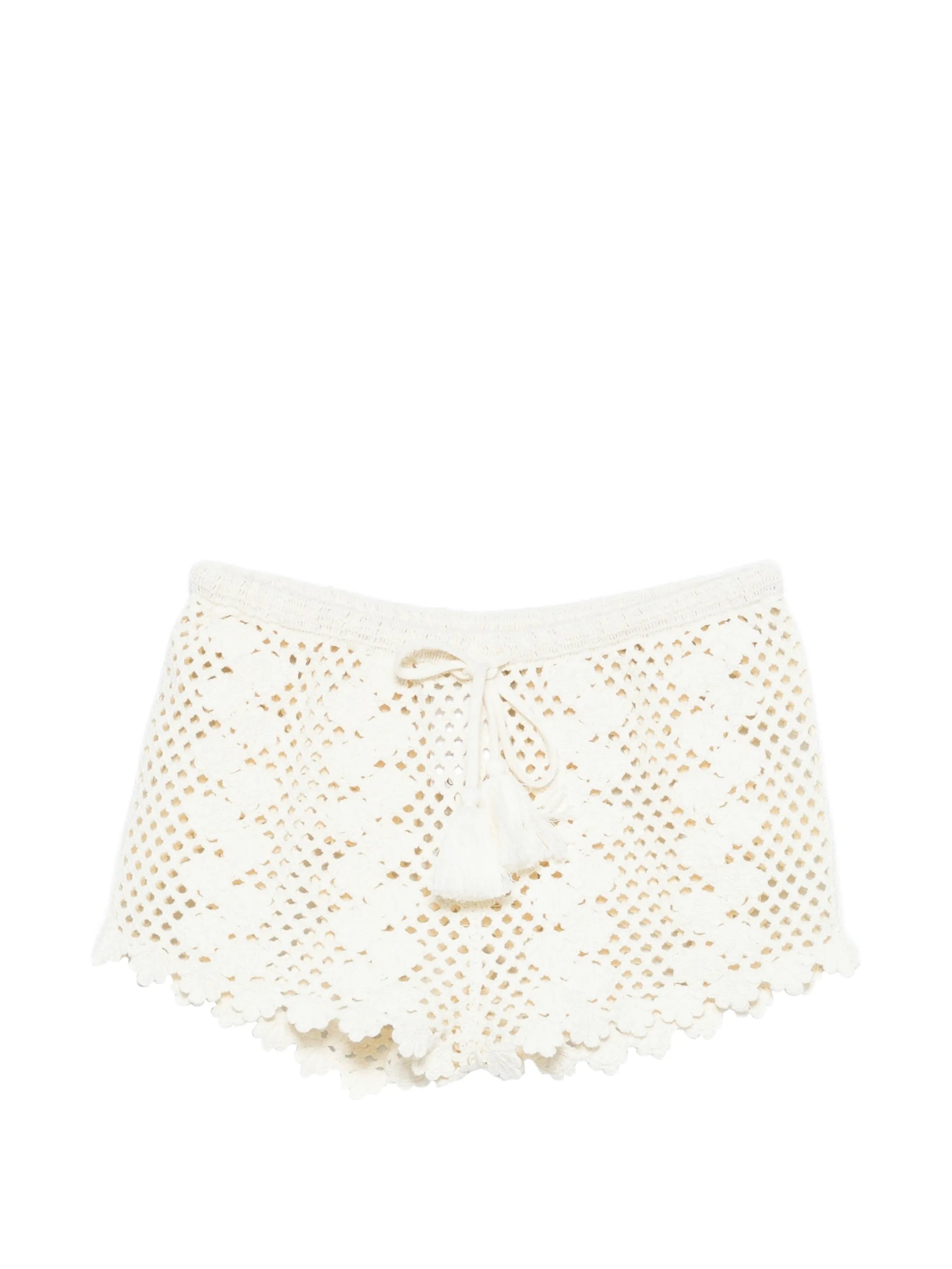 Saskia crochet-knit shorts