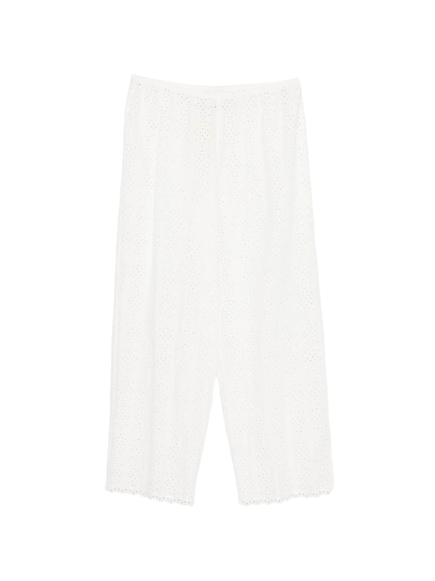 Harriet eyelet-embroidered trousers