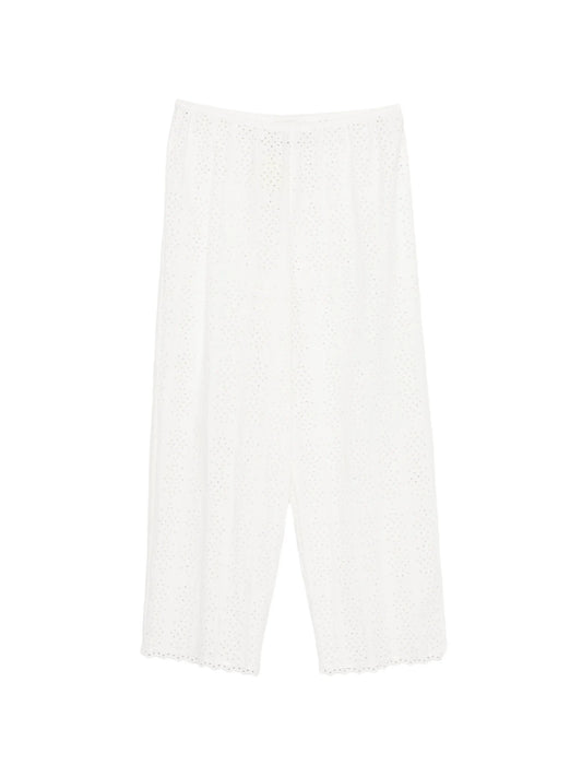 Harriet eyelet-embroidered trousers