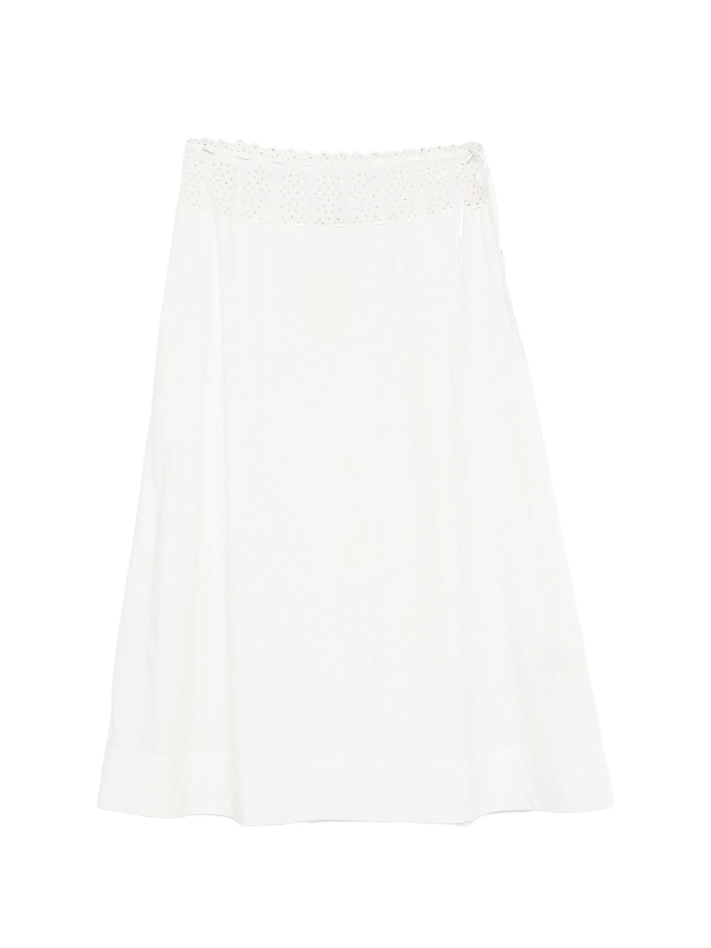 Harriet eyelet-embroidered long skirt