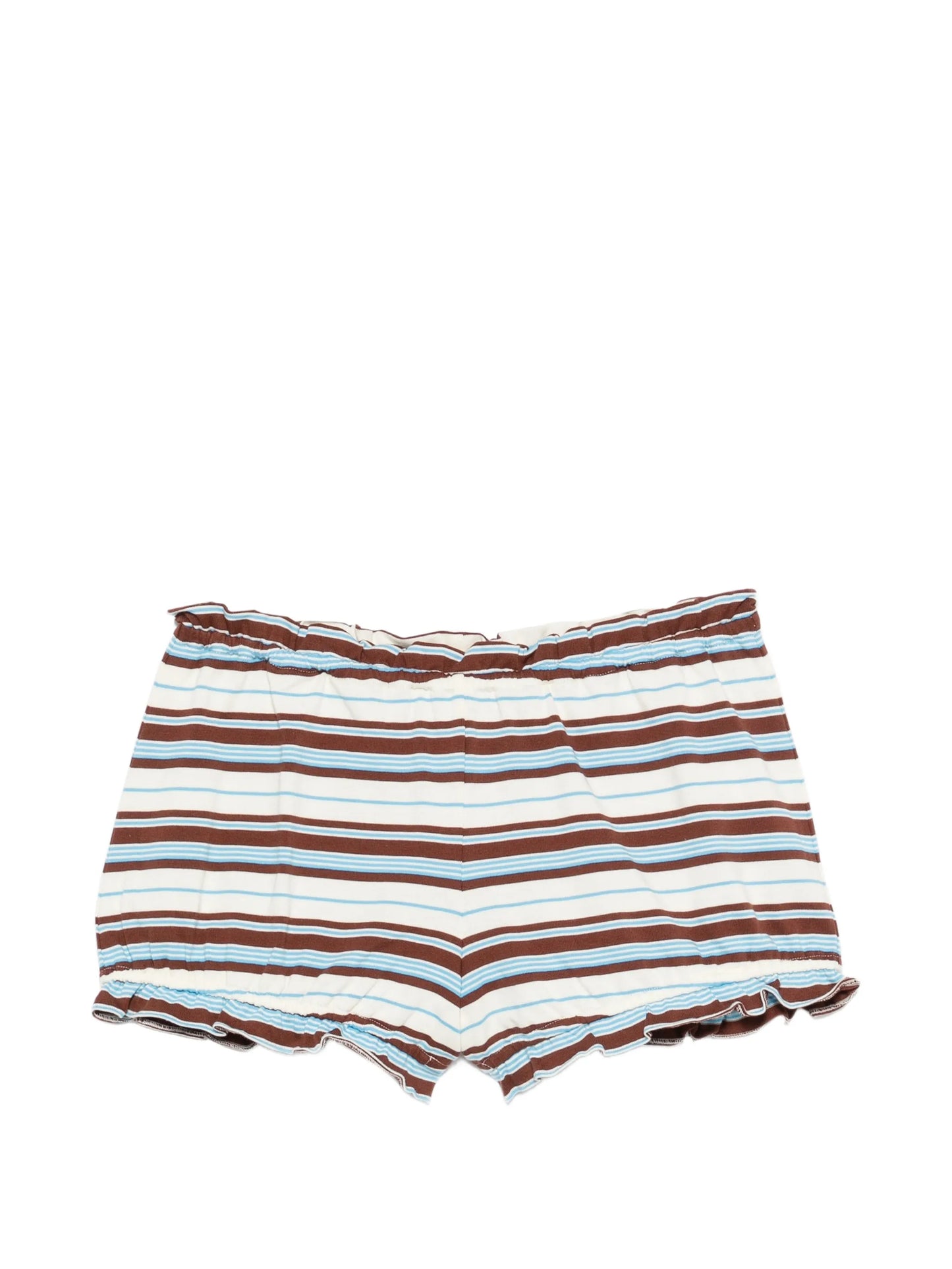 Nadine ruffled striped shorts