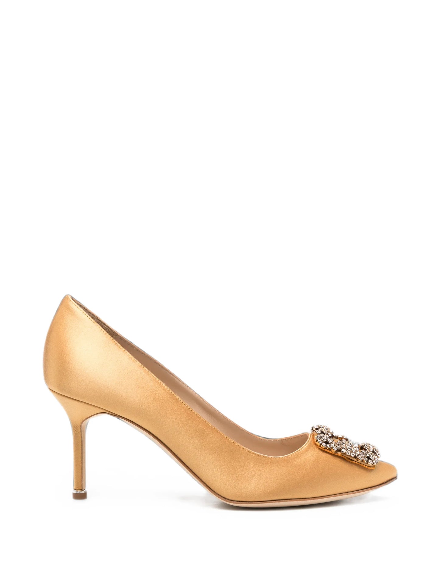 Hangisi crystal-buckle pumps