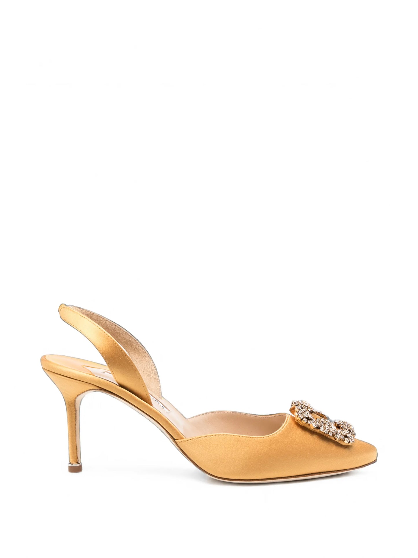 Hangisli crystal-buckle slingback pumps
