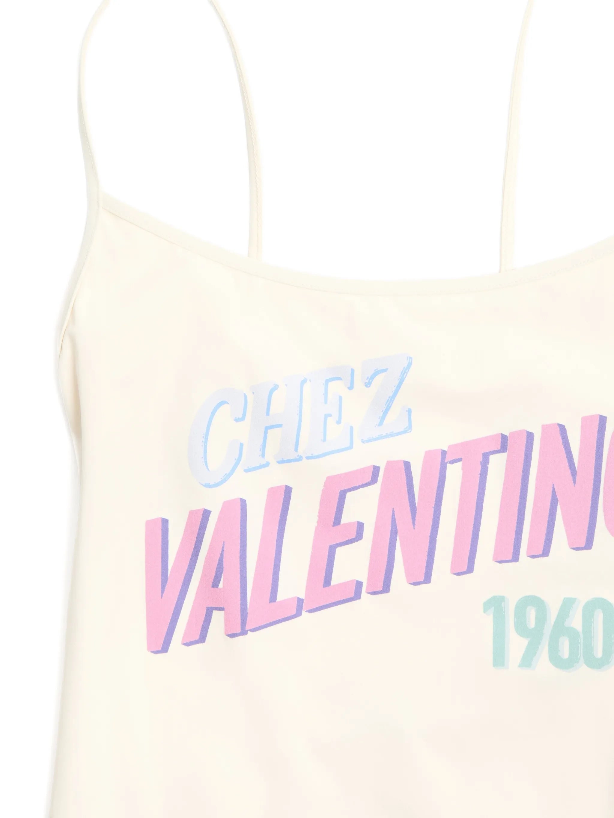 one-piece swimsuit with Chez 1960 print
