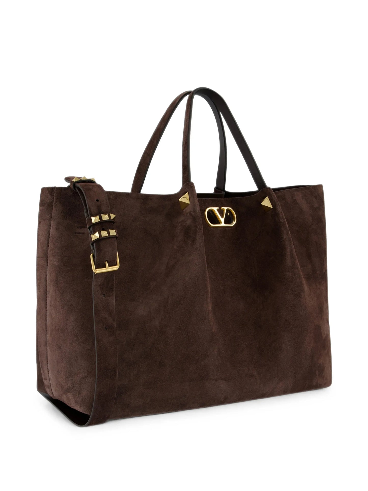 large shopping bag in soft suede