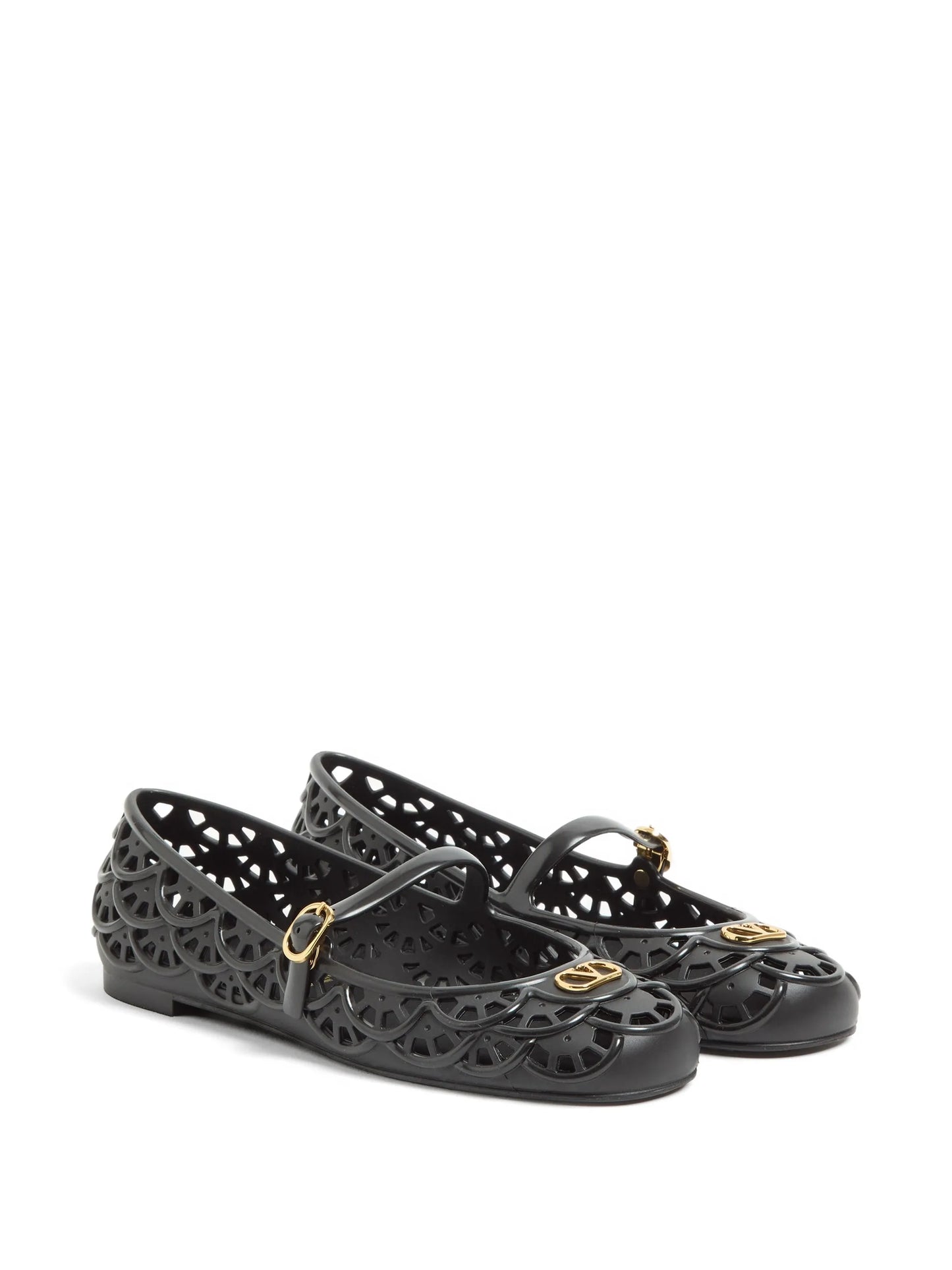 Ondette rubber ballerinas with scallop pattern 05mm