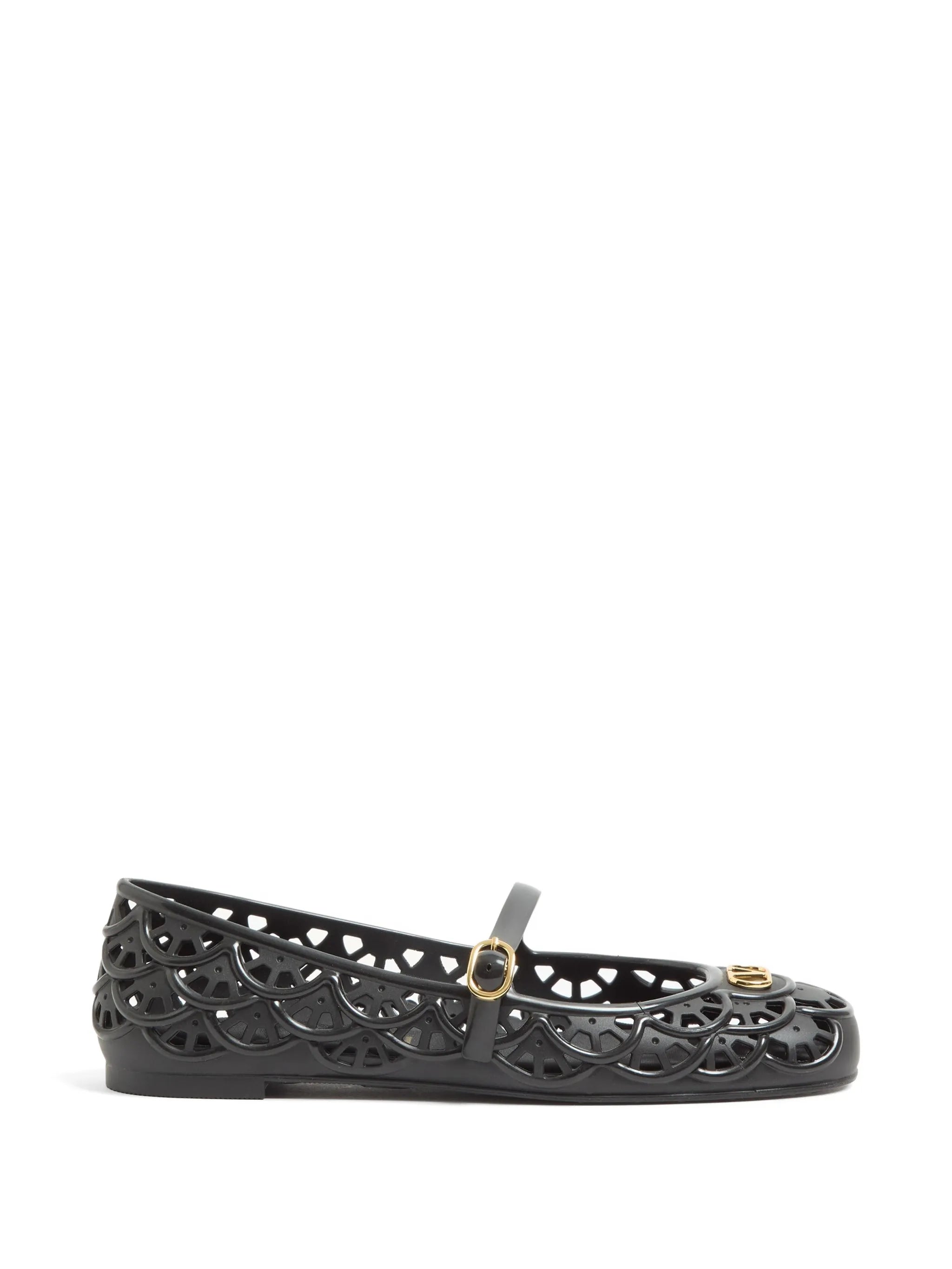 Ondette rubber ballerinas with scallop pattern 05mm