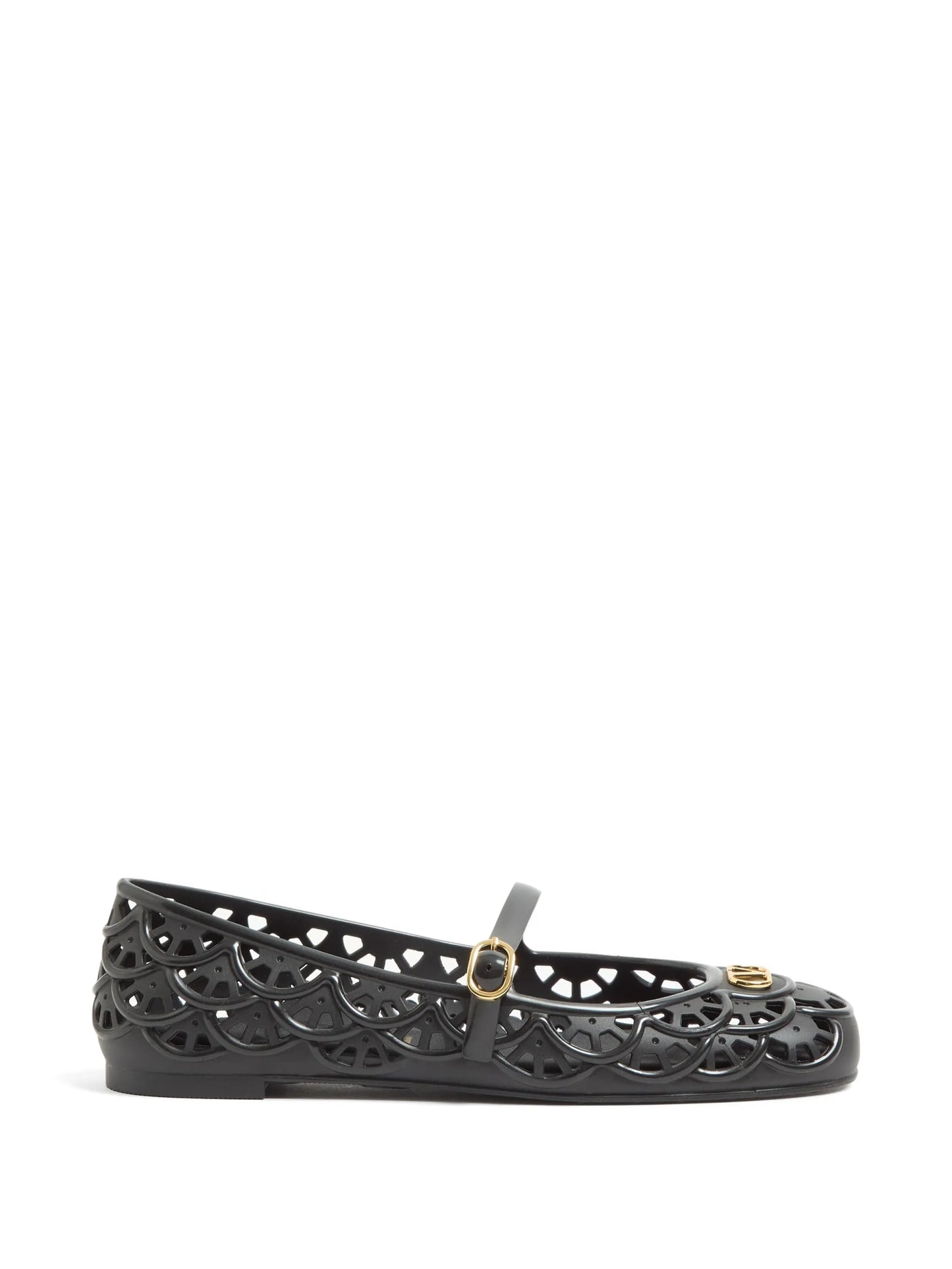 Ondette rubber ballerinas with scallop pattern 05mm