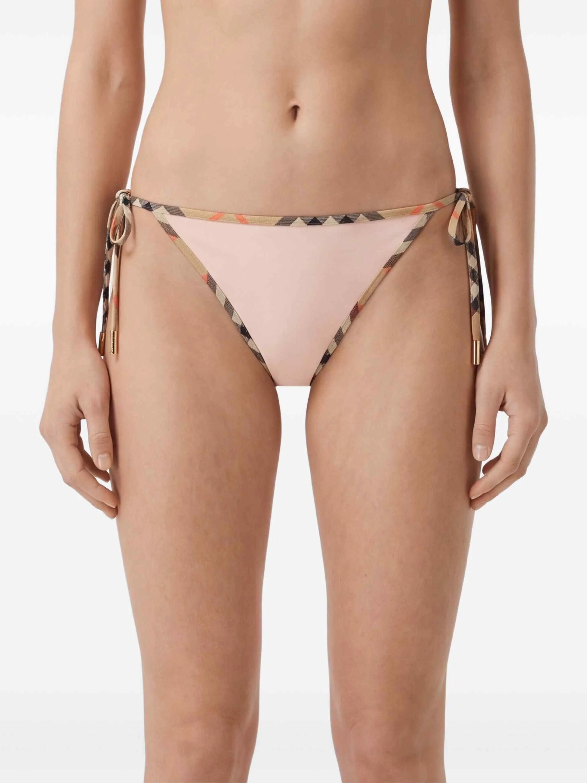 Check trim bikini briefs