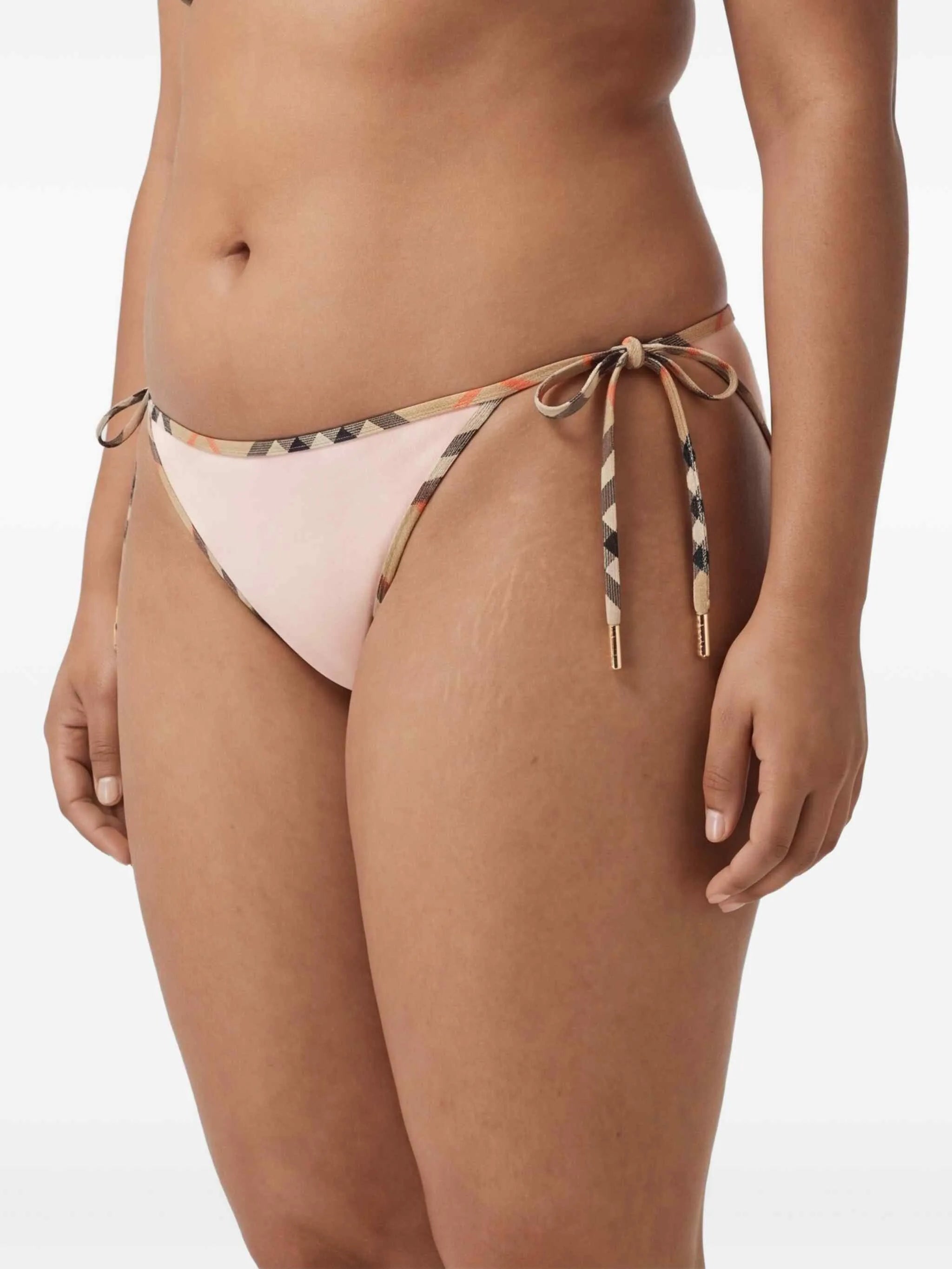 Check trim bikini briefs