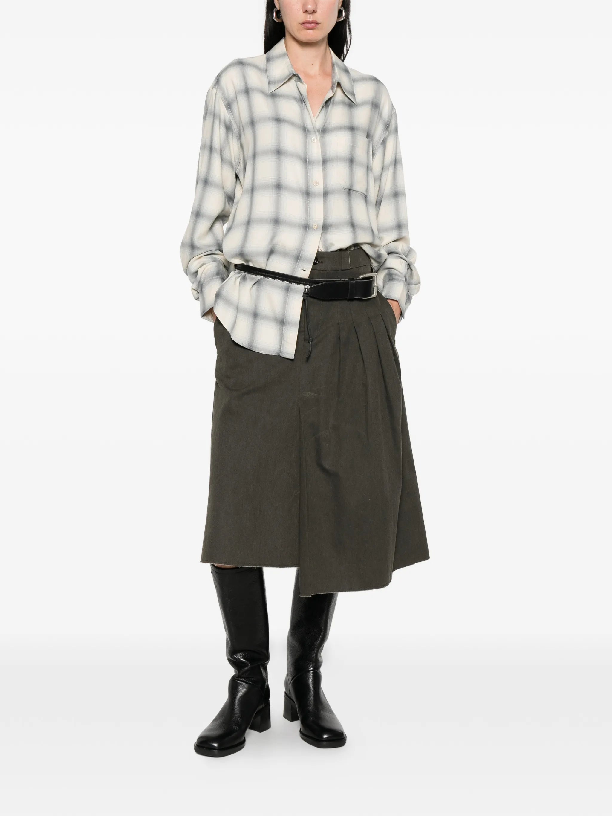 Forever plaid-pattern shirt