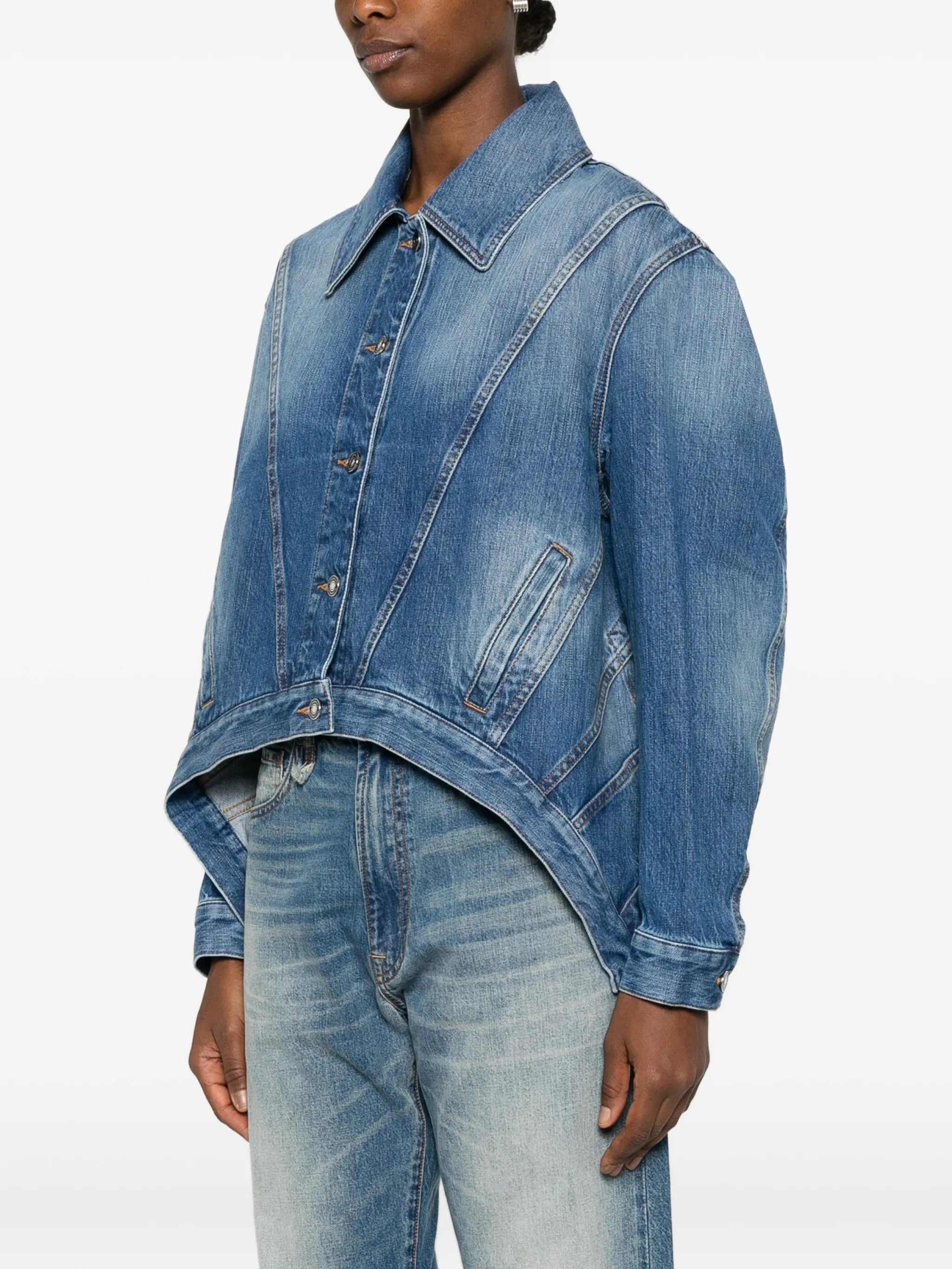 button denim jacket
