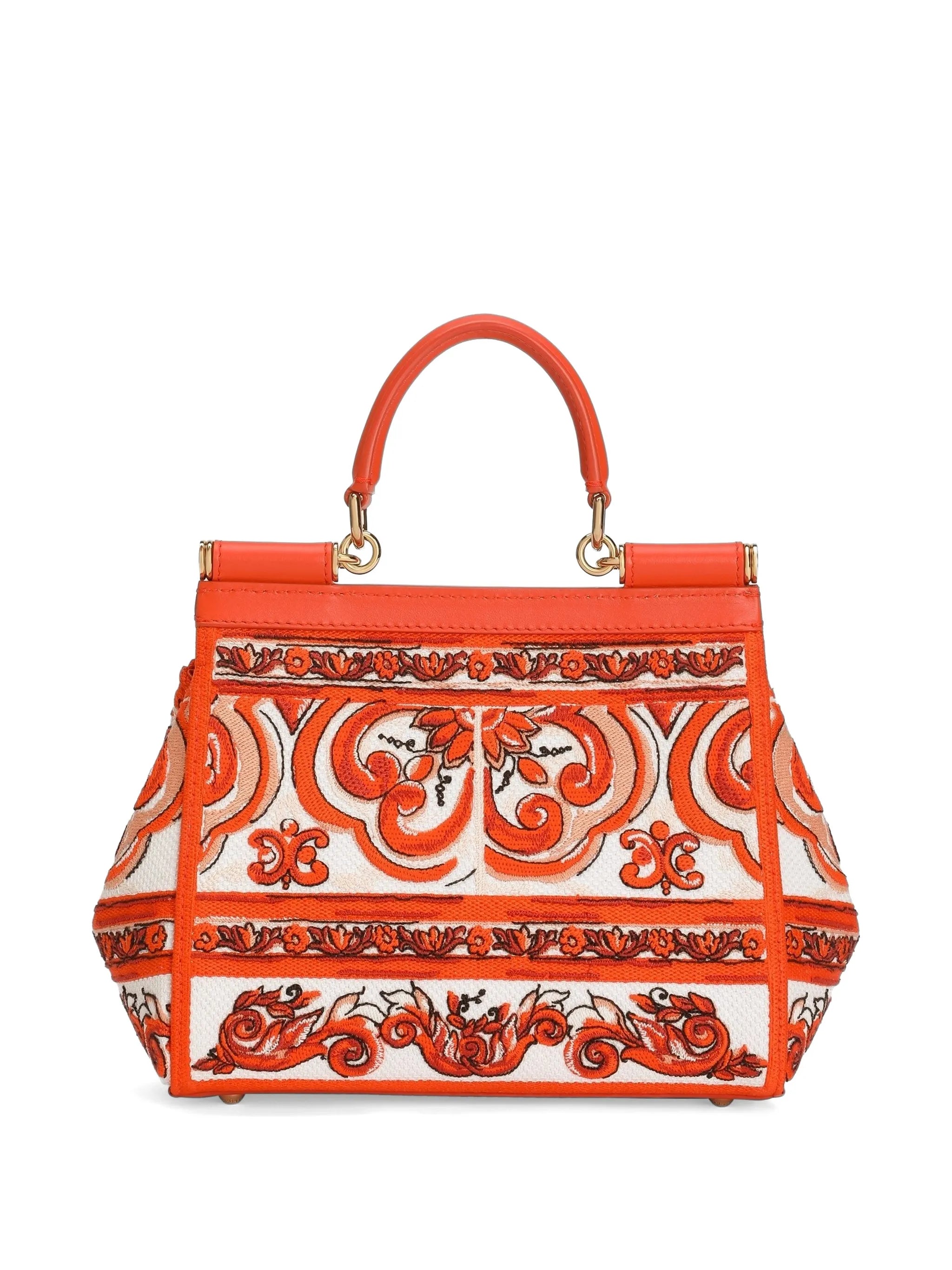 small Sicily handbag with Majolica embroidery