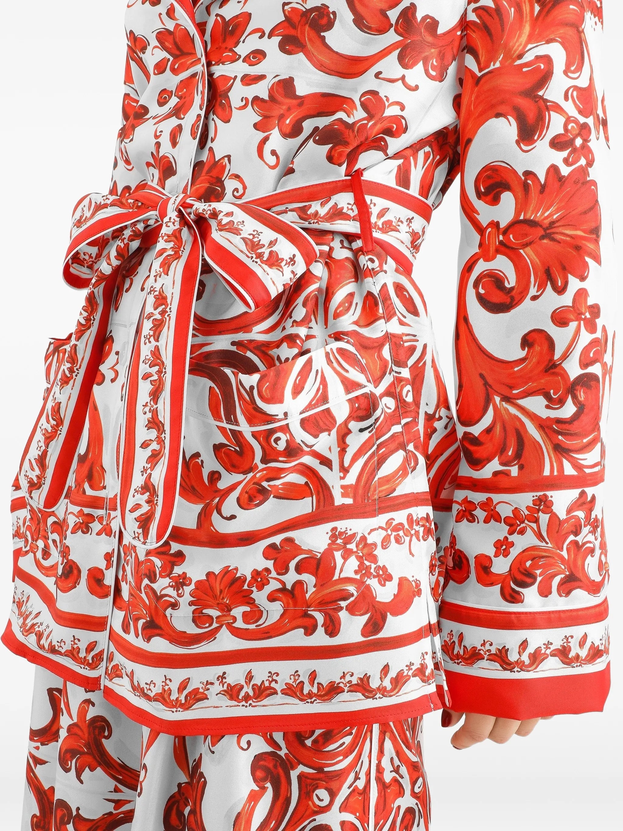 Majolica-print silk Vanity shirt