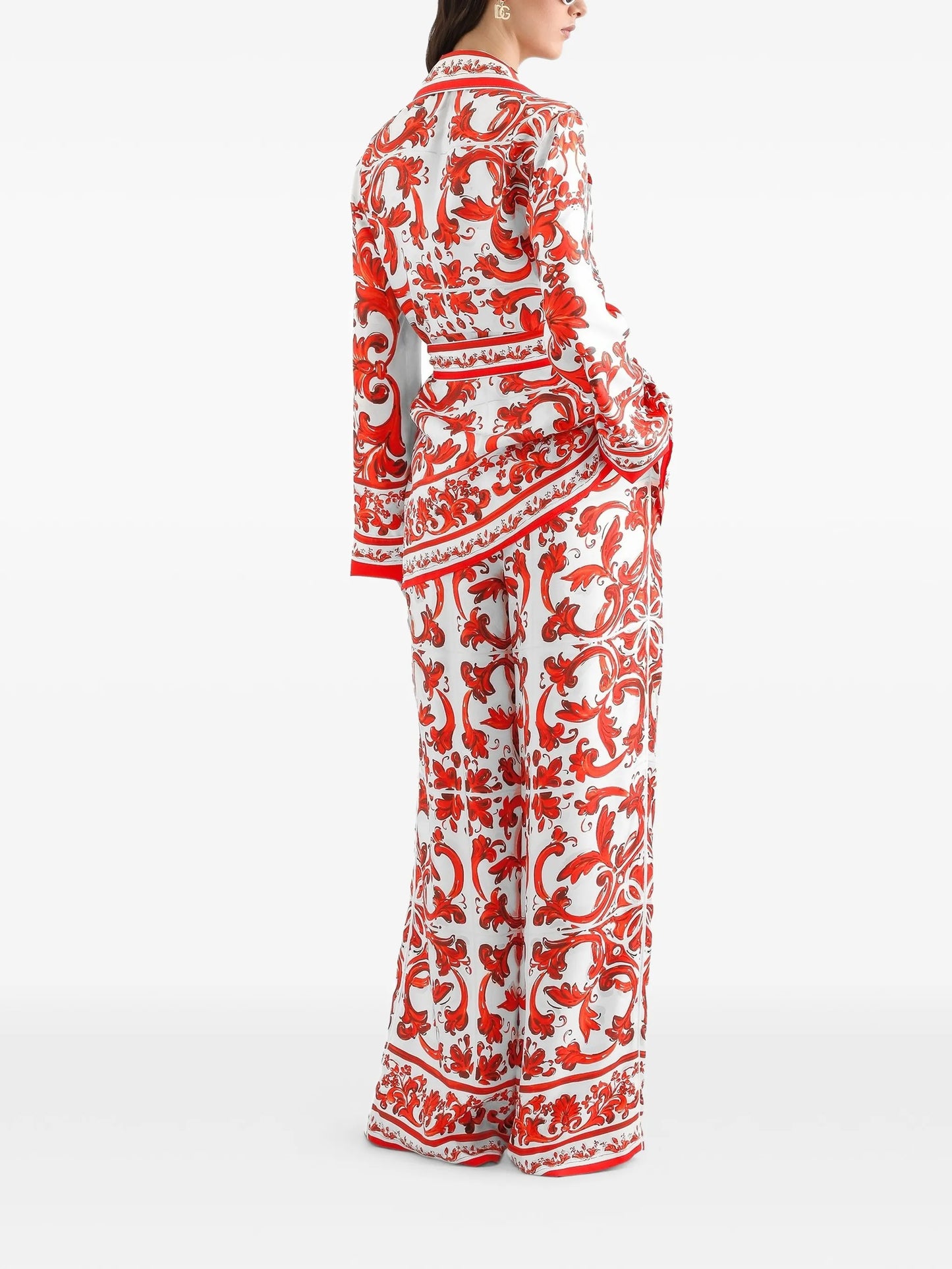 Majolica-print silk Vanity shirt