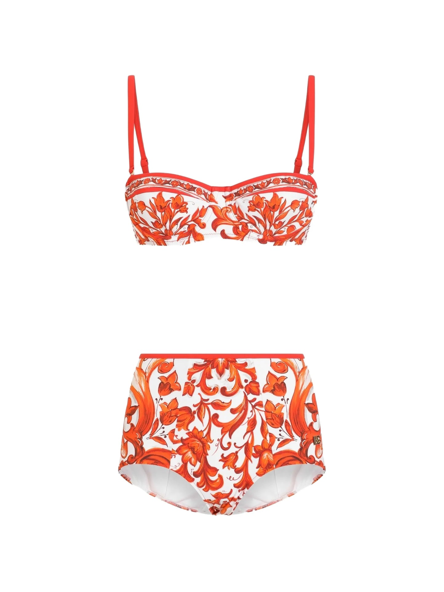 majolica-print bikini