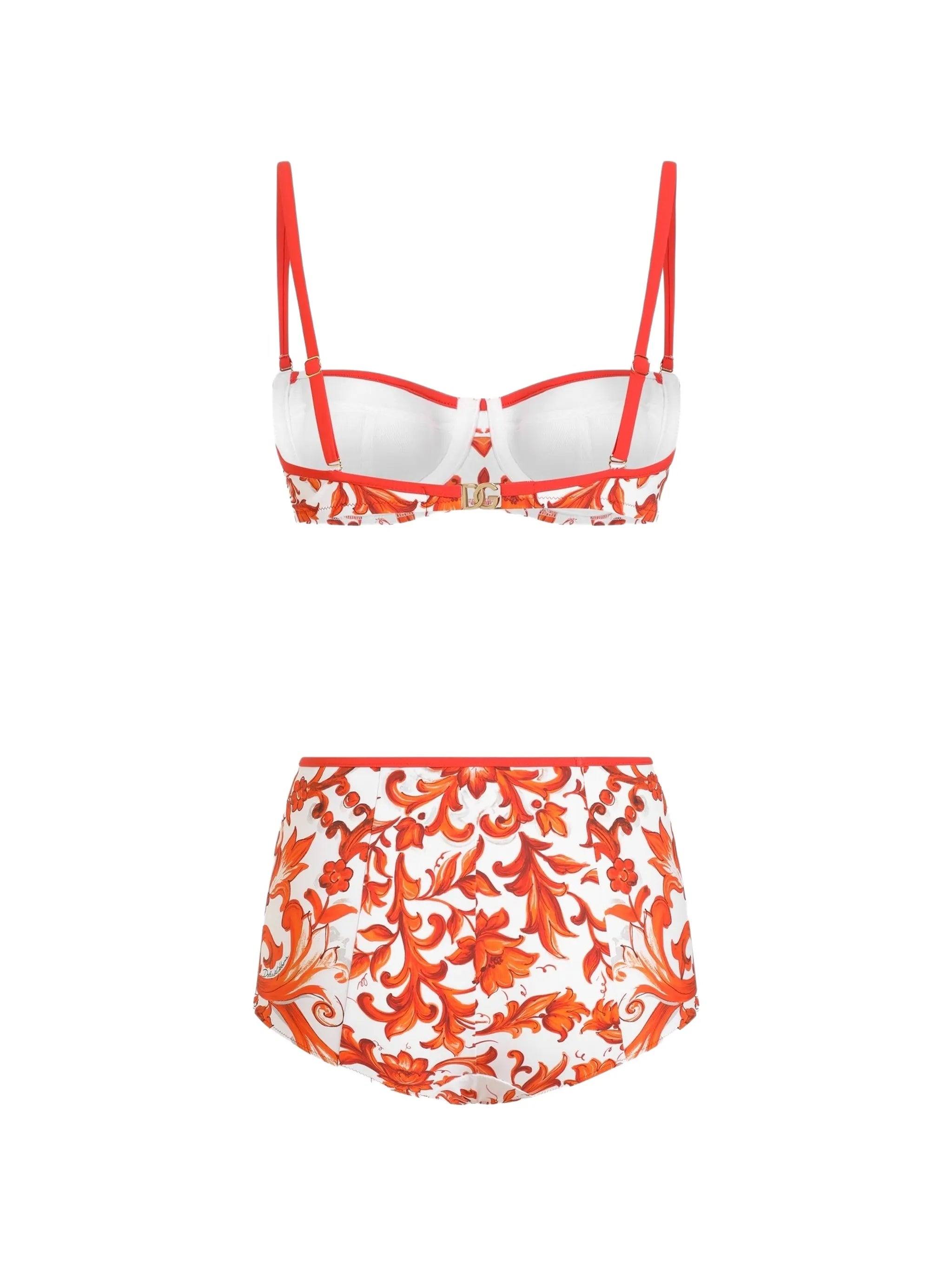 majolica-print bikini