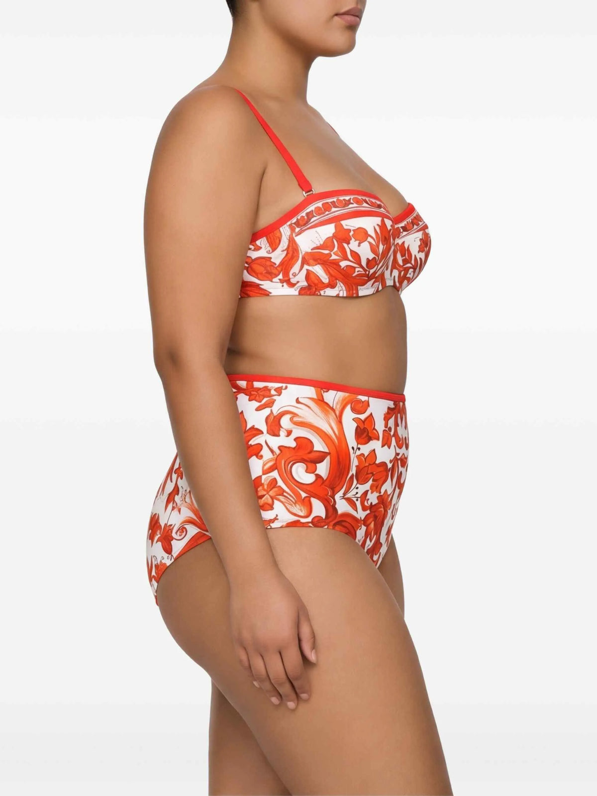 majolica-print bikini