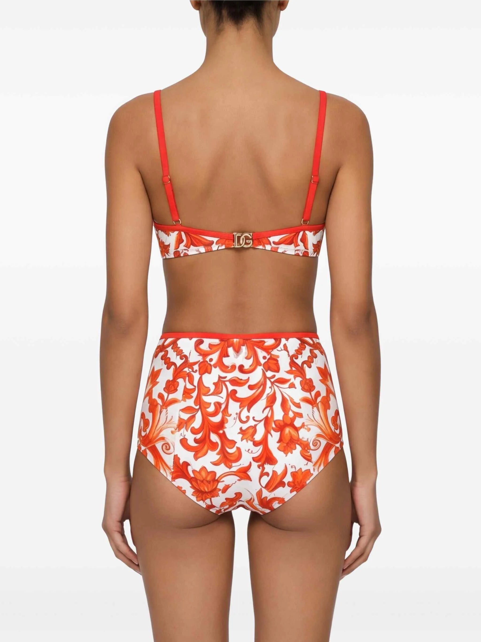 majolica-print bikini
