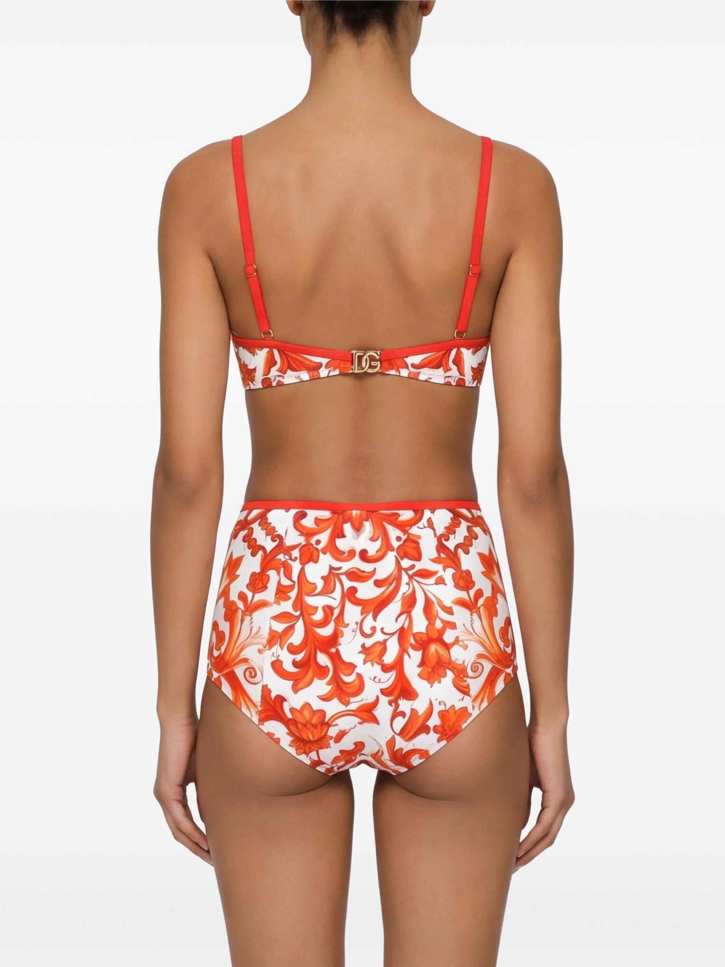 majolica-print bikini