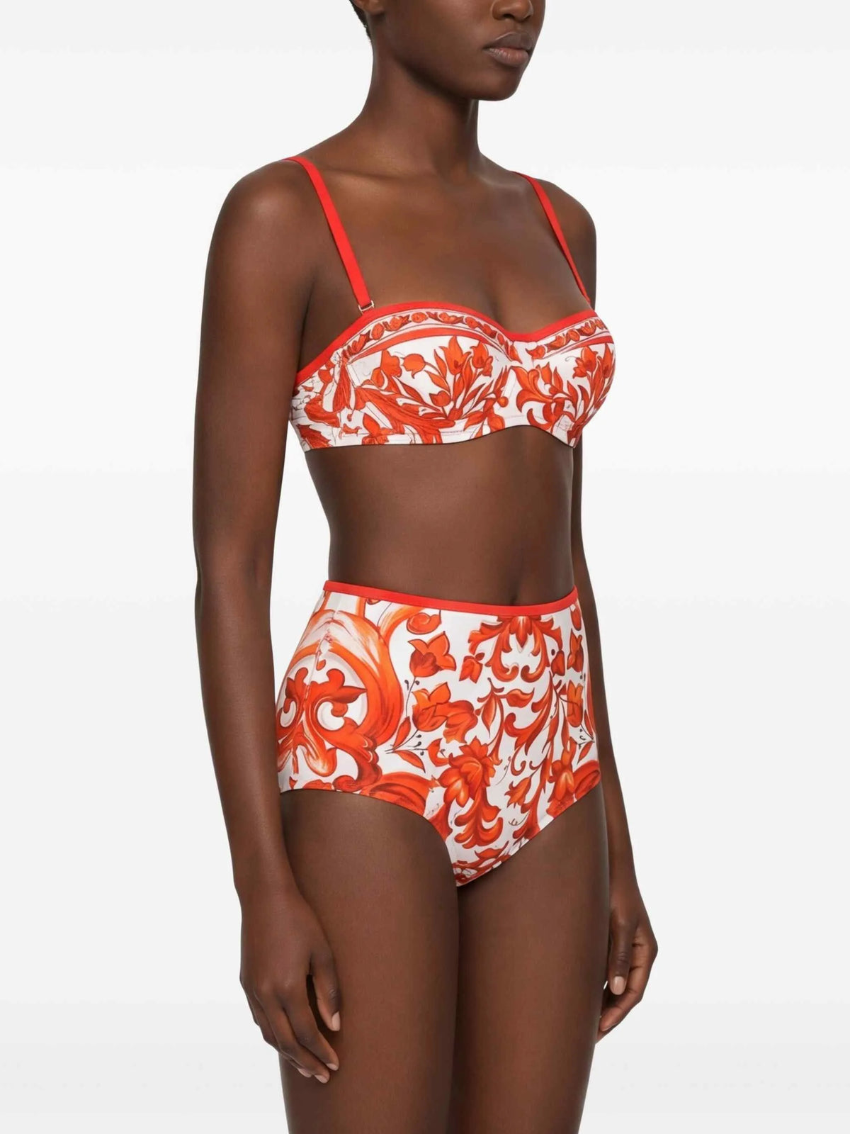 majolica-print bikini
