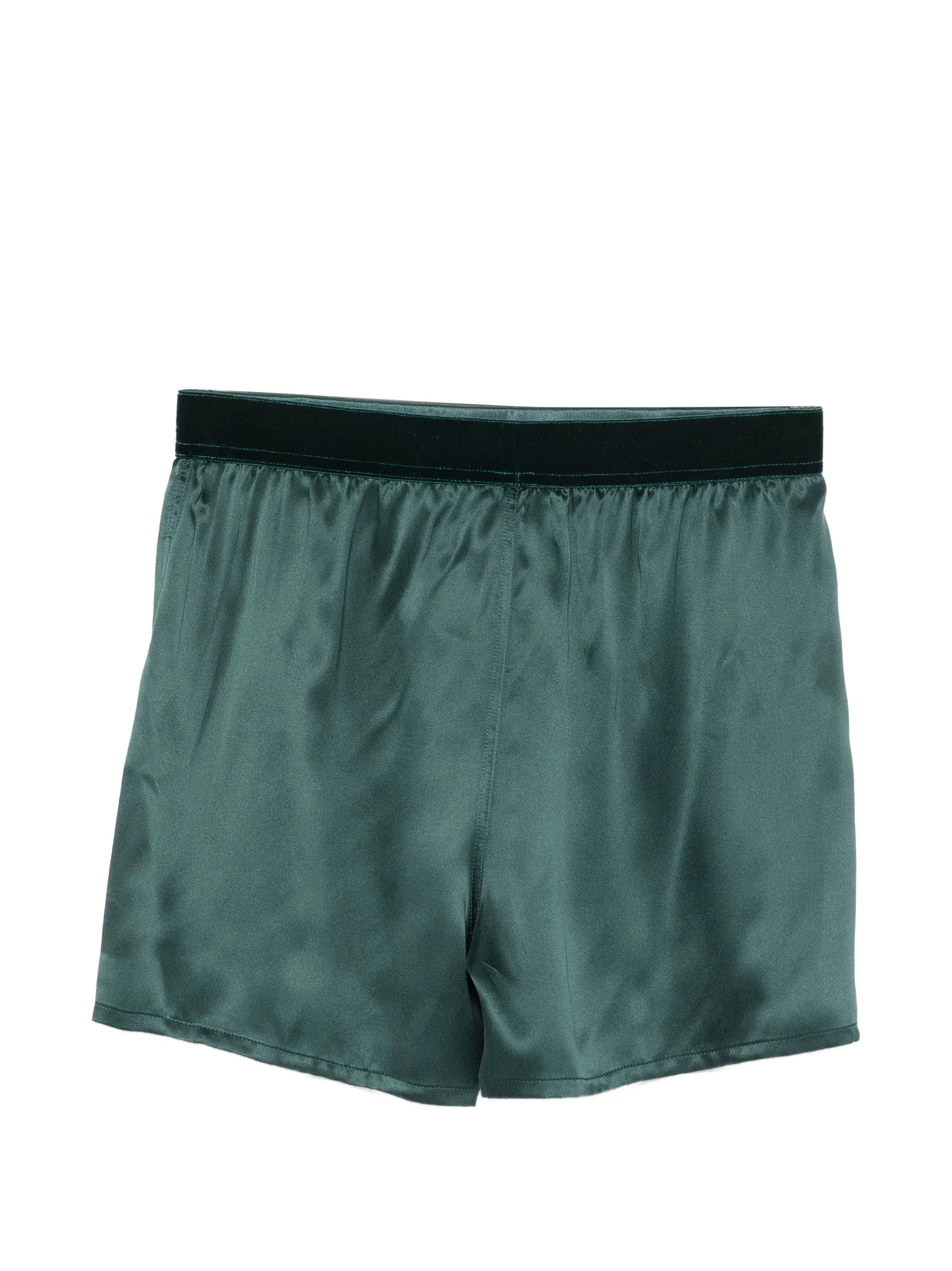logo-waistband silk pyjama bottoms