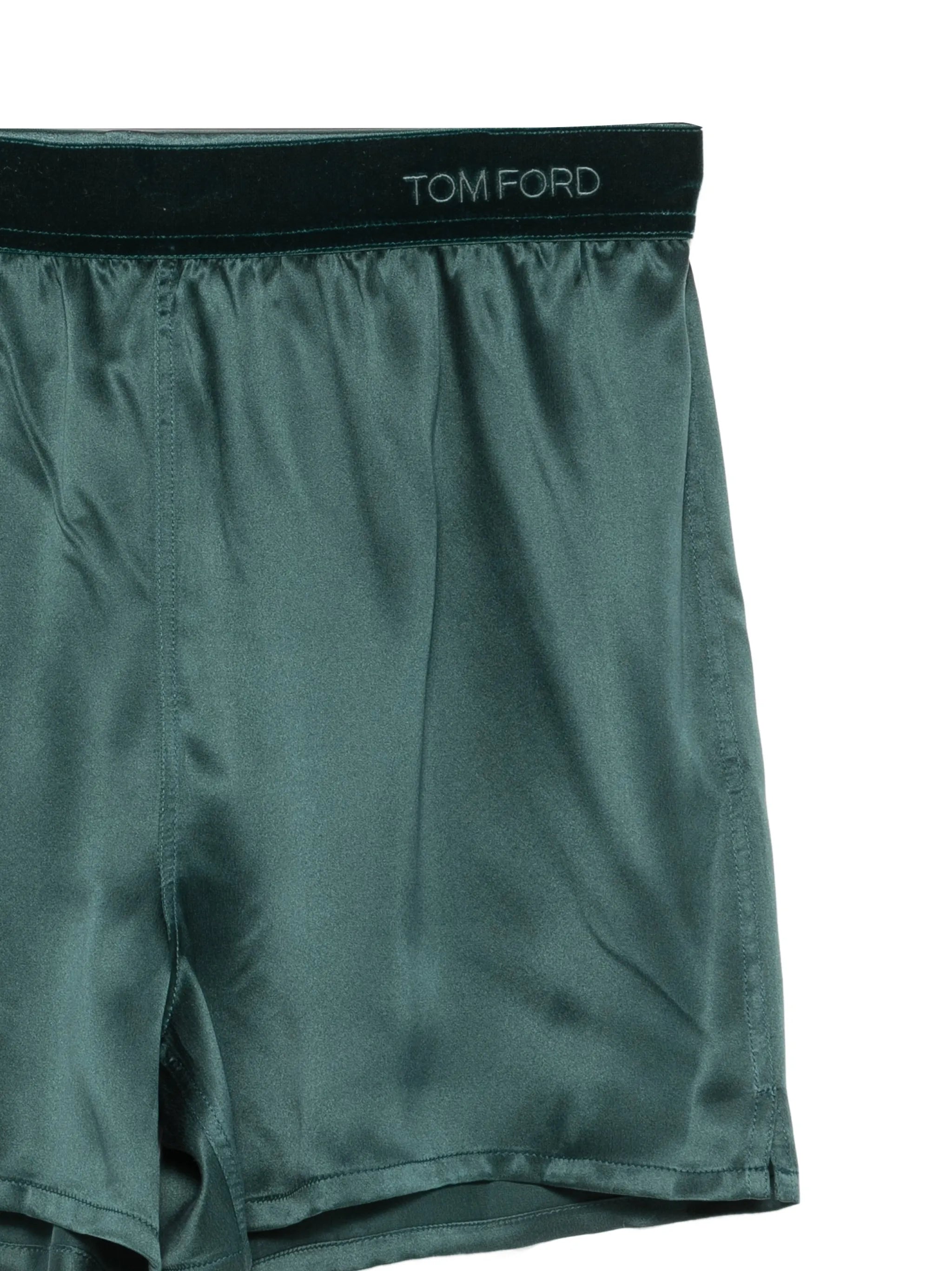 logo-waistband silk pyjama bottoms