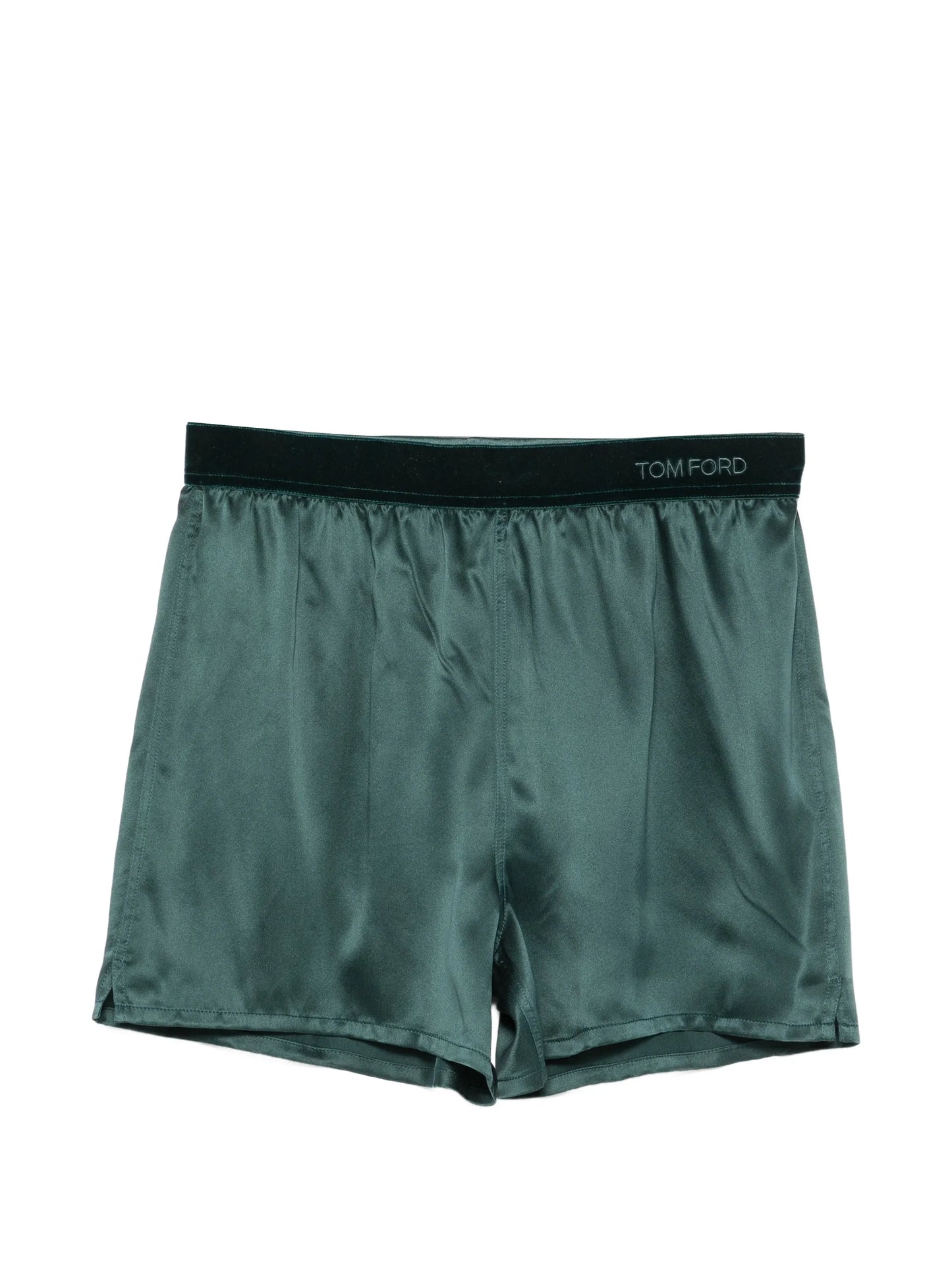 logo-waistband silk pyjama bottoms