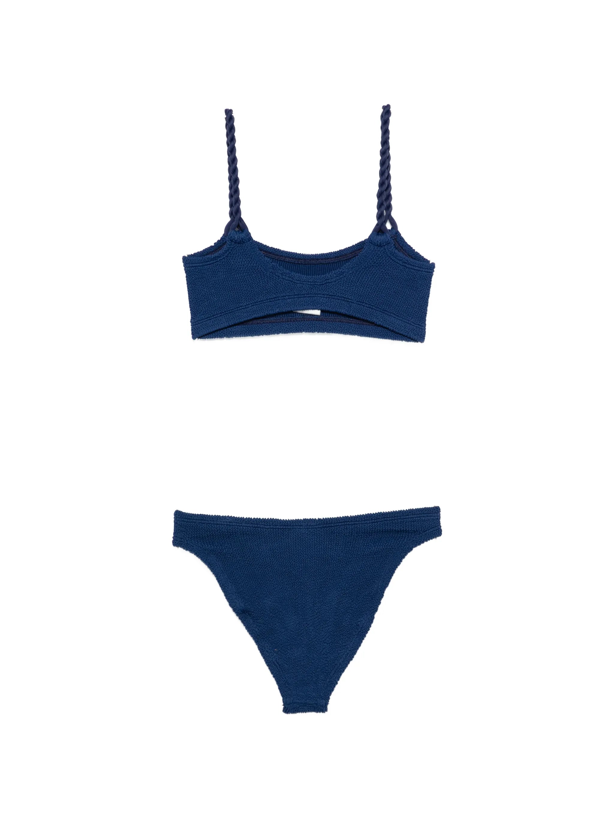 Phoebe crinkle-effect bikini