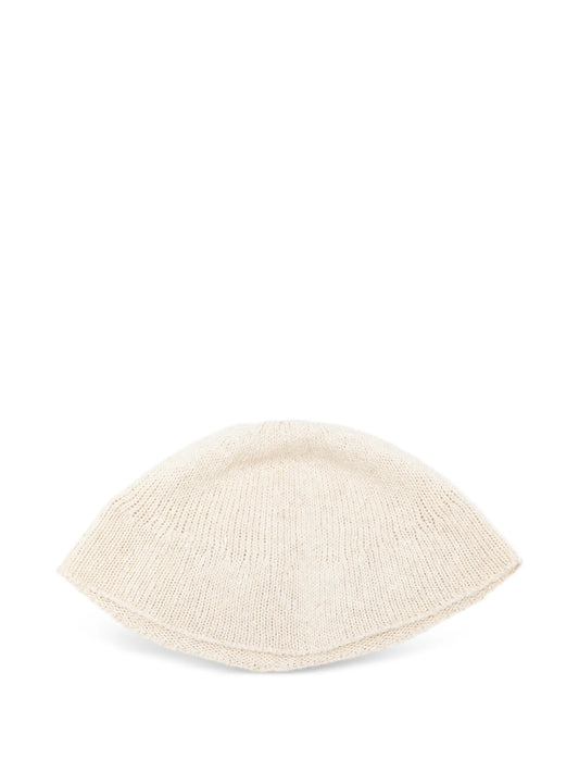 Olivine rustic-knit beanie hat