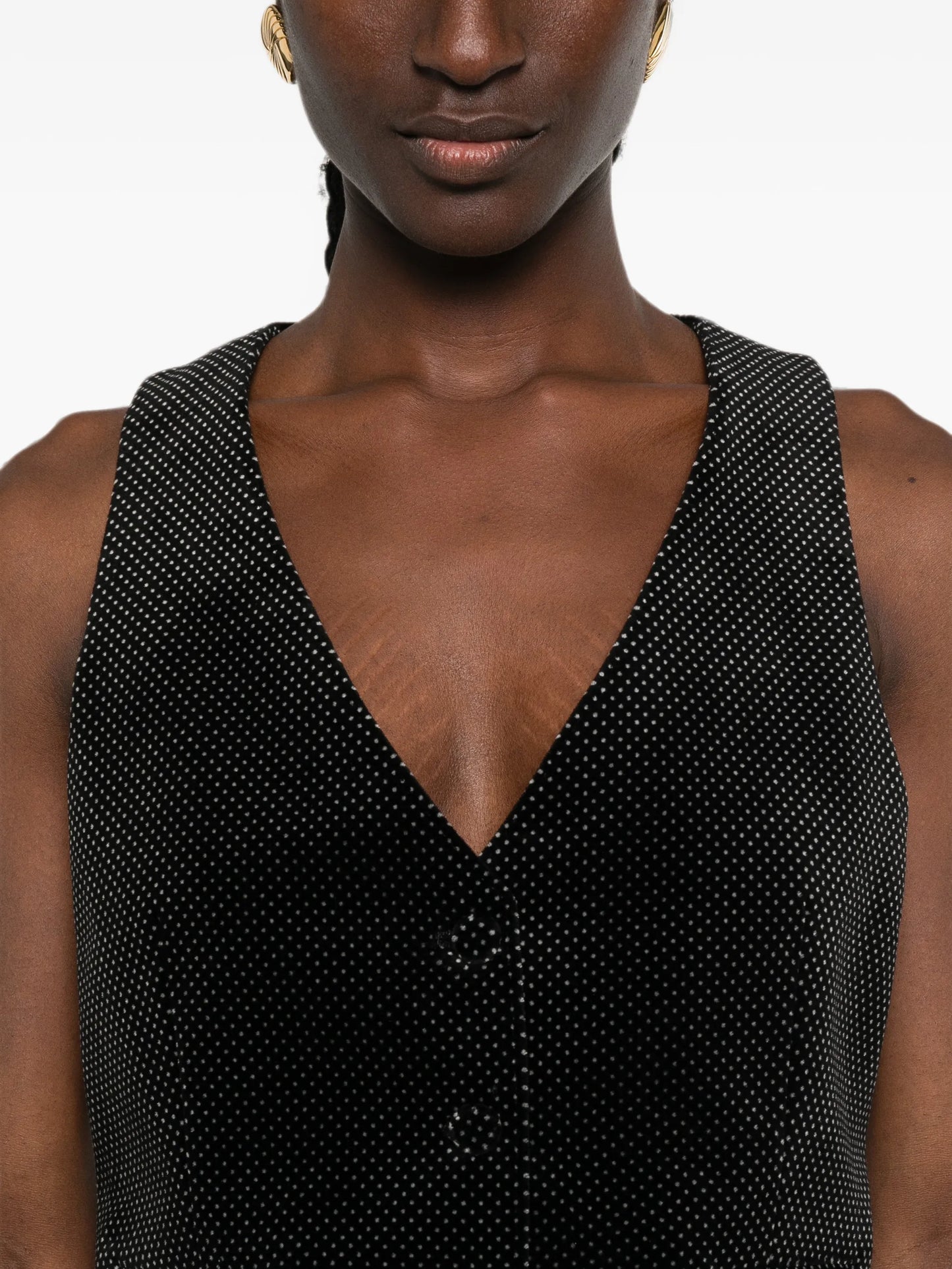 polka-dot waistcoat