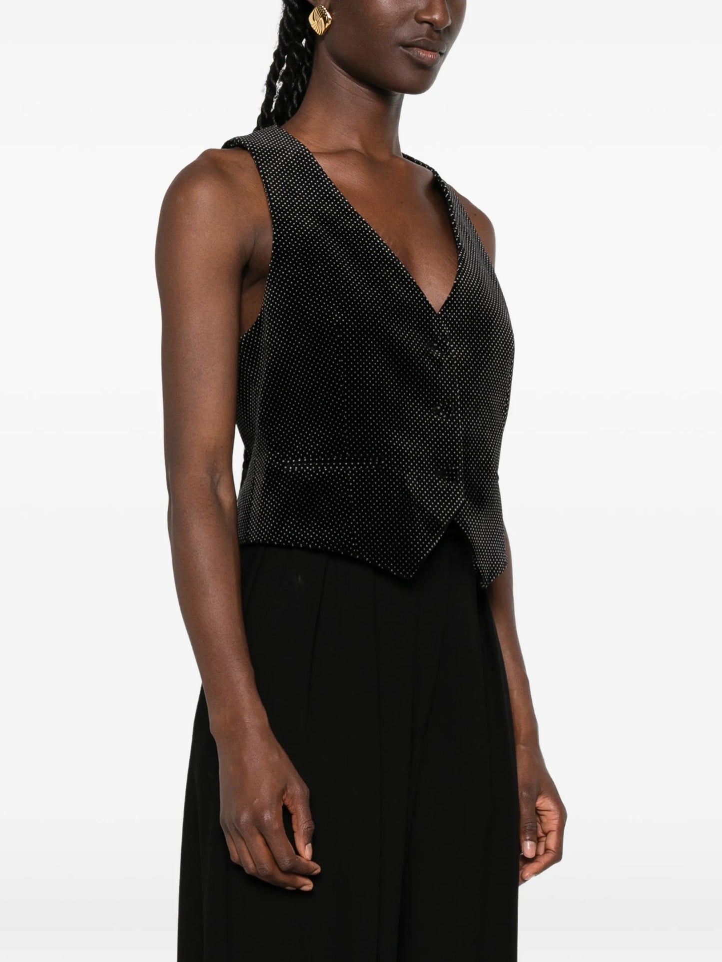 polka-dot waistcoat