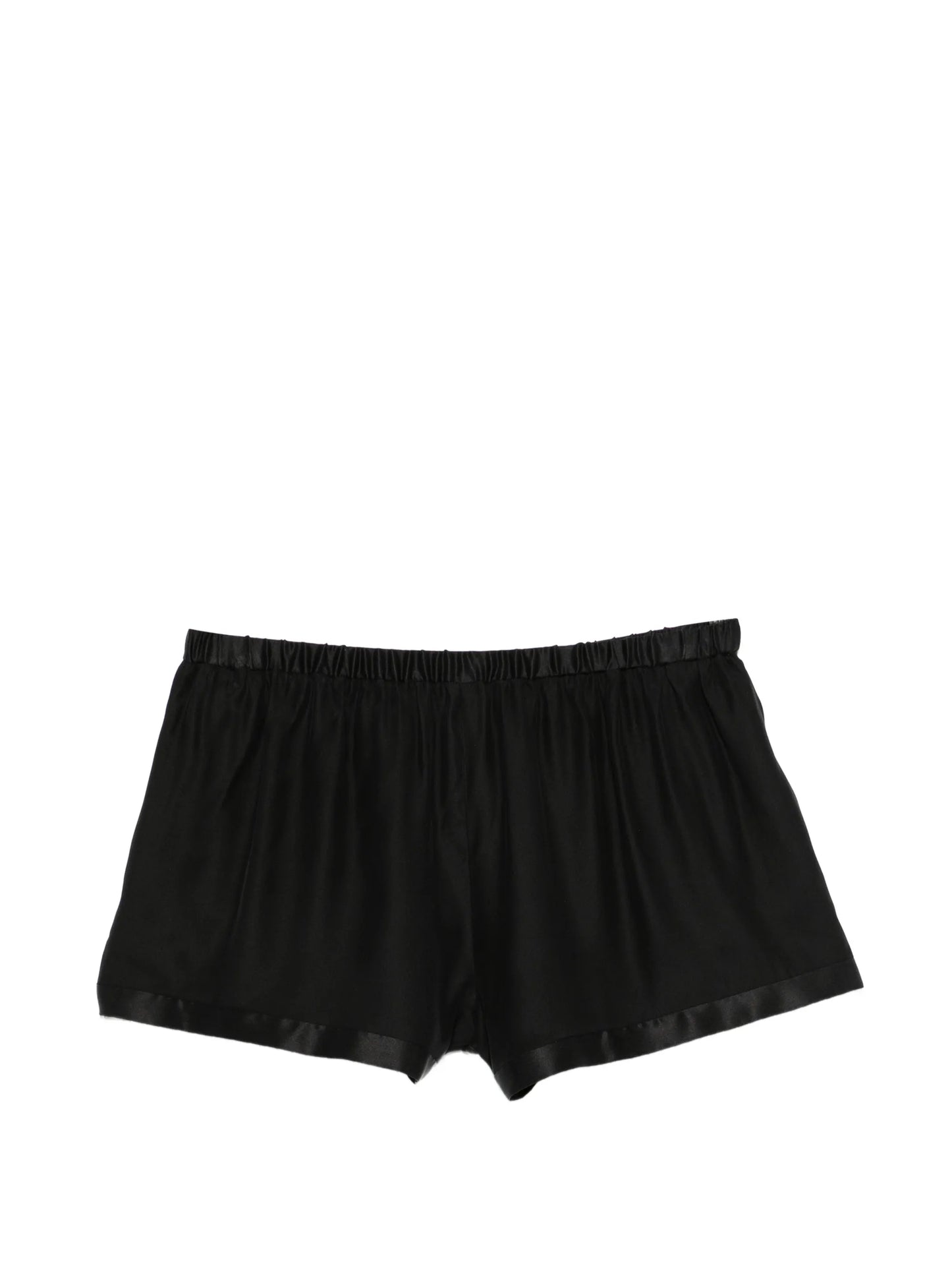 logo-embroidery pajama shorts