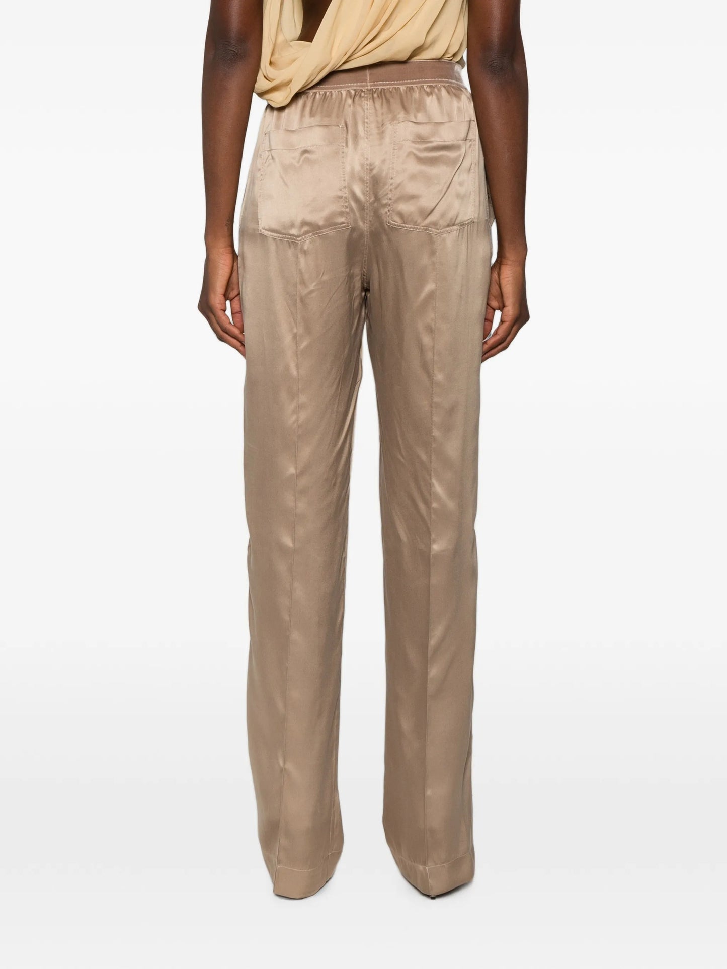 logo-waistband trousers