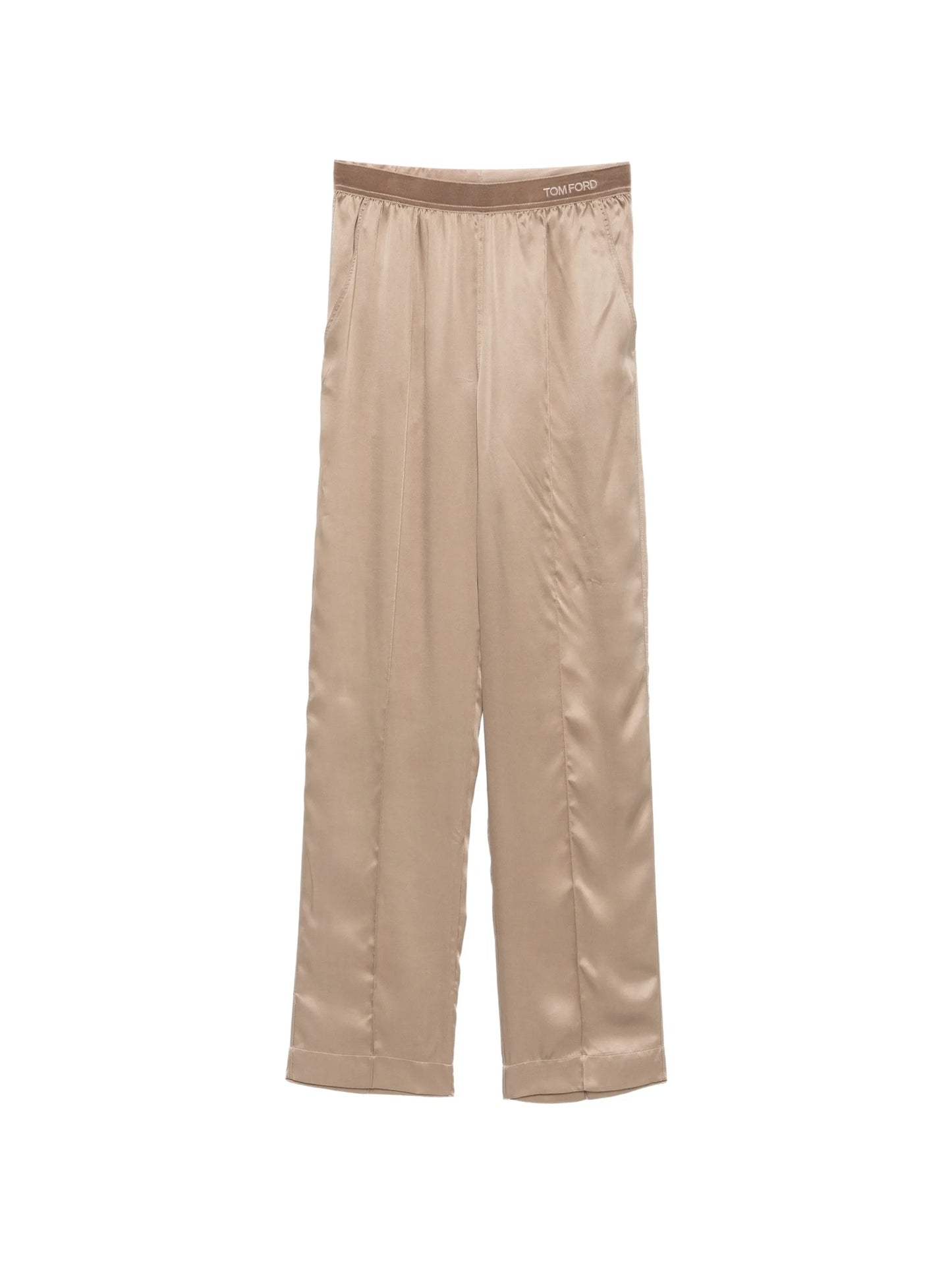 logo-waistband trousers