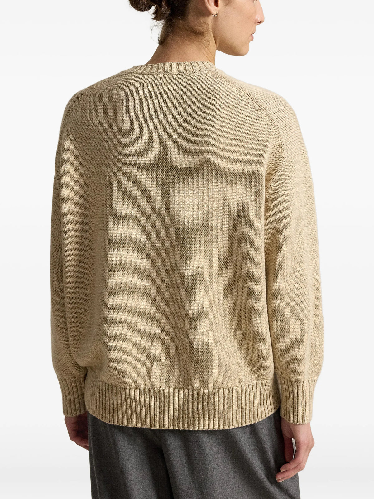 Polo Bear intarsia-knit sweater