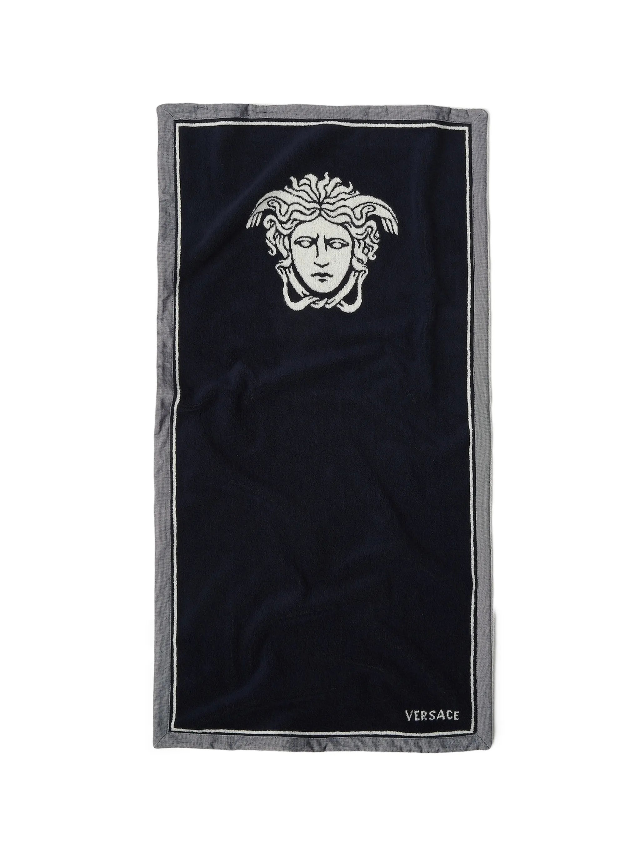 Cotton-Terry jacquard bath towel