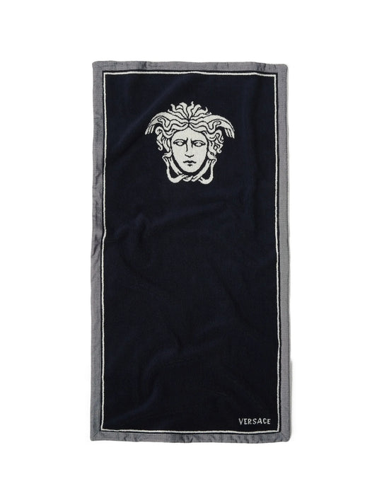 Cotton-Terry jacquard bath towel