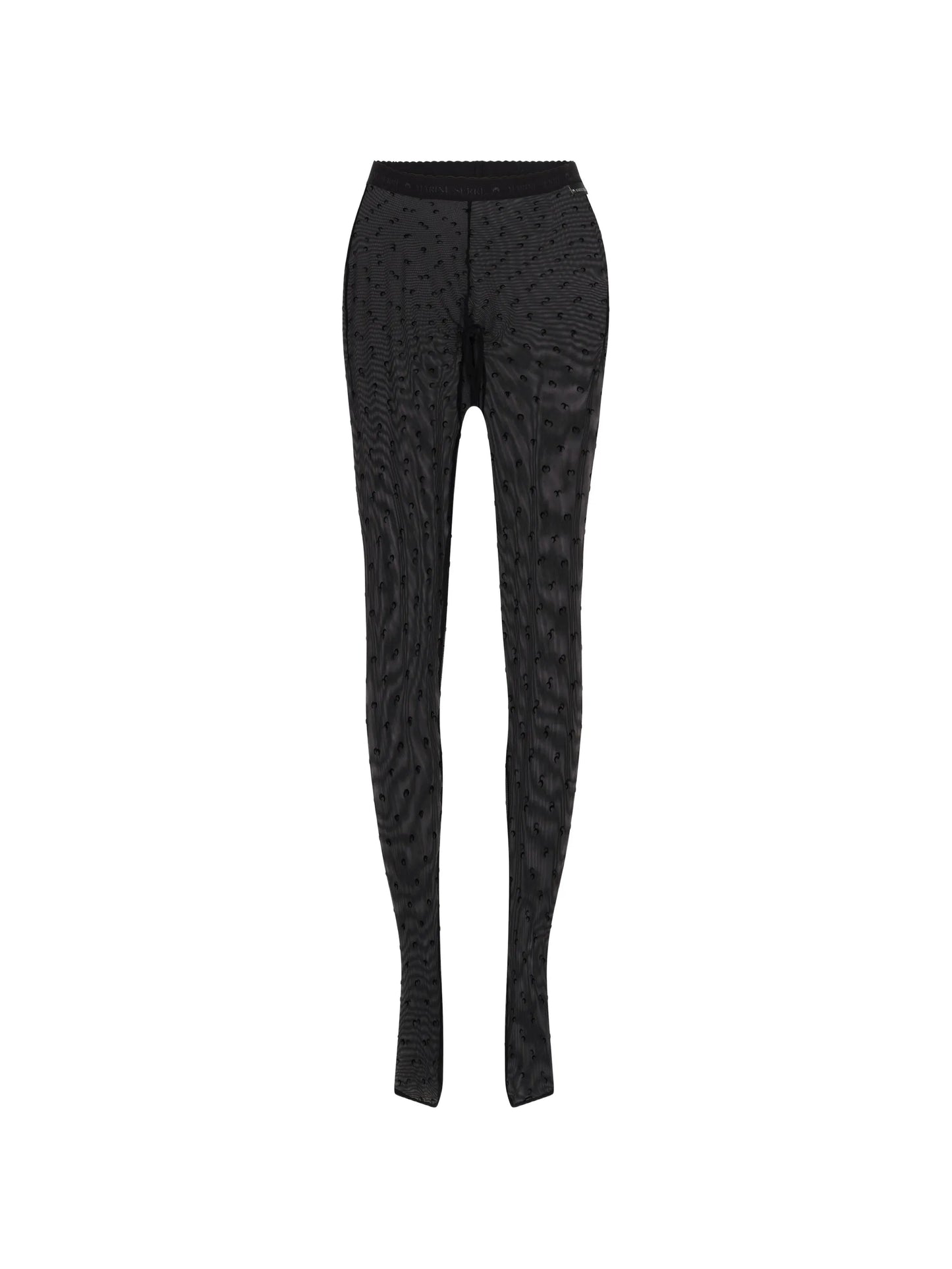 second skin high-waisted closed-feet plumetis tights