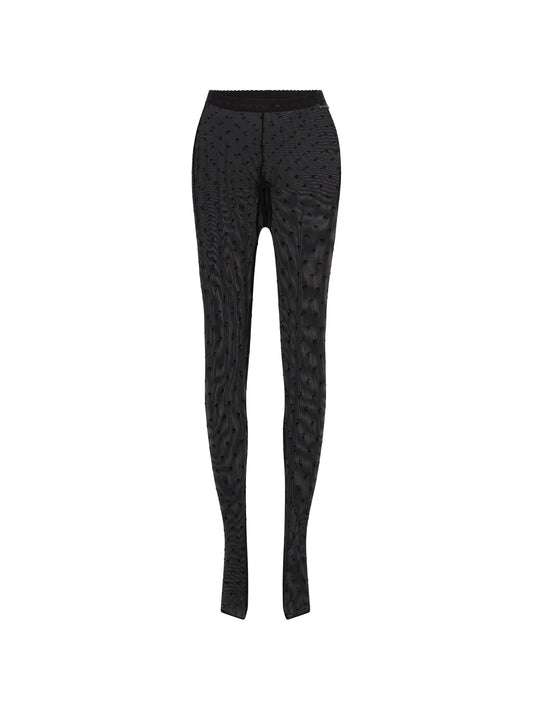Second Skin plumetis mesh tights