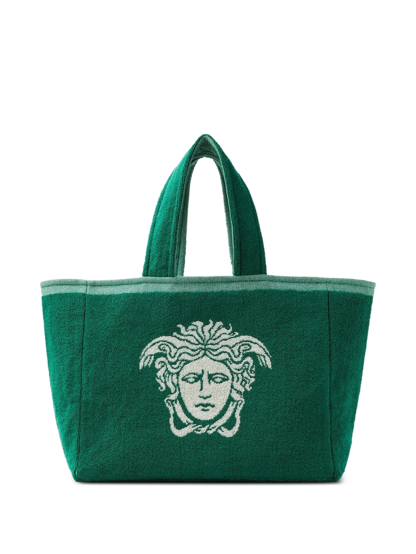 Medusa-motif terry tote bag