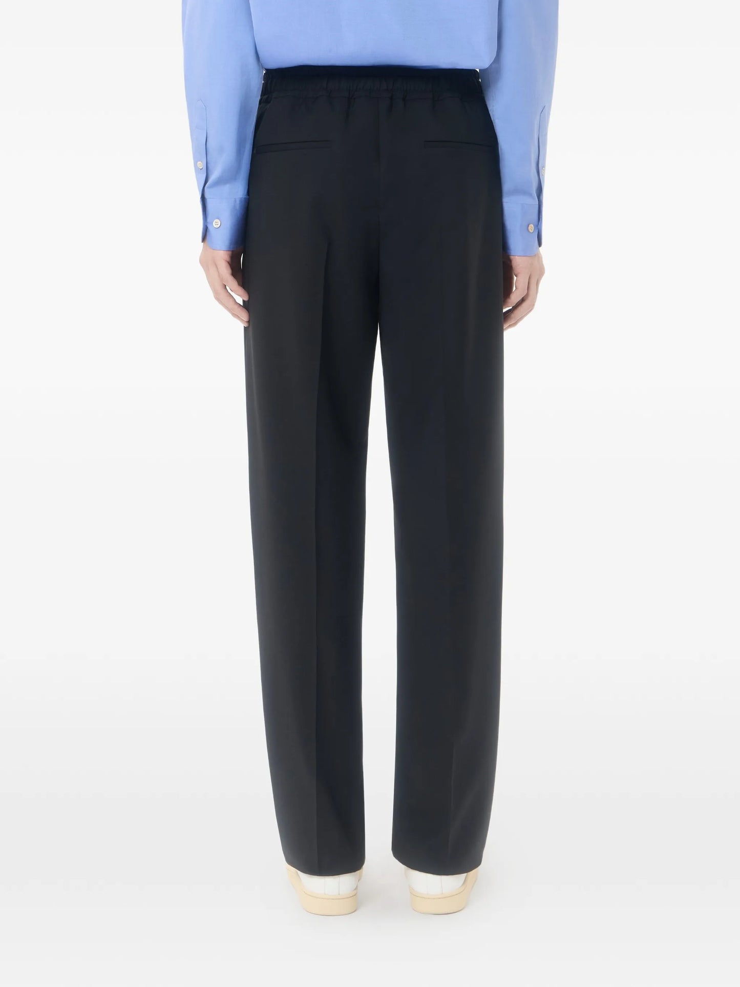 wool pants with VLogo embroidery