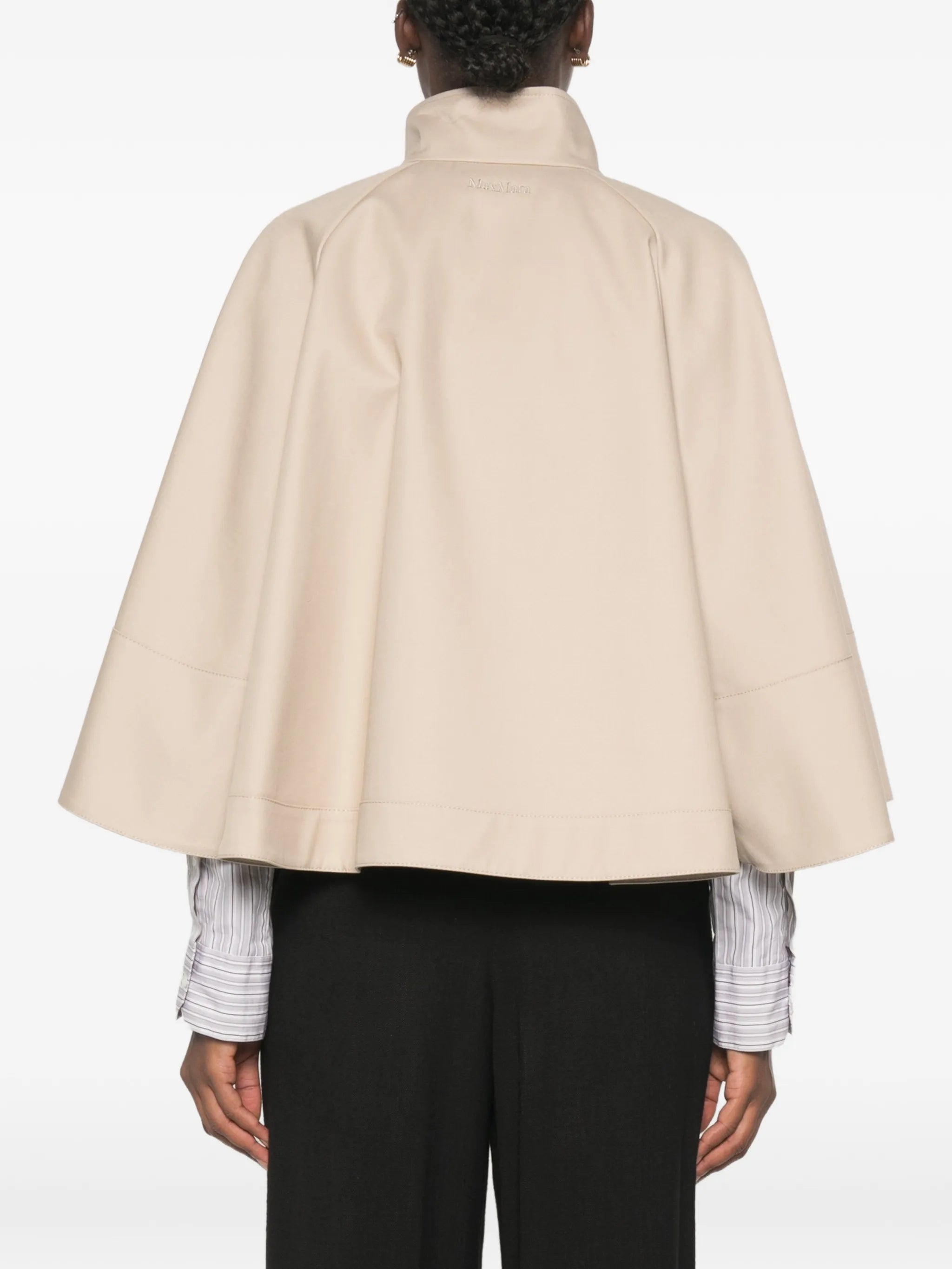 cotton-gabardine cape