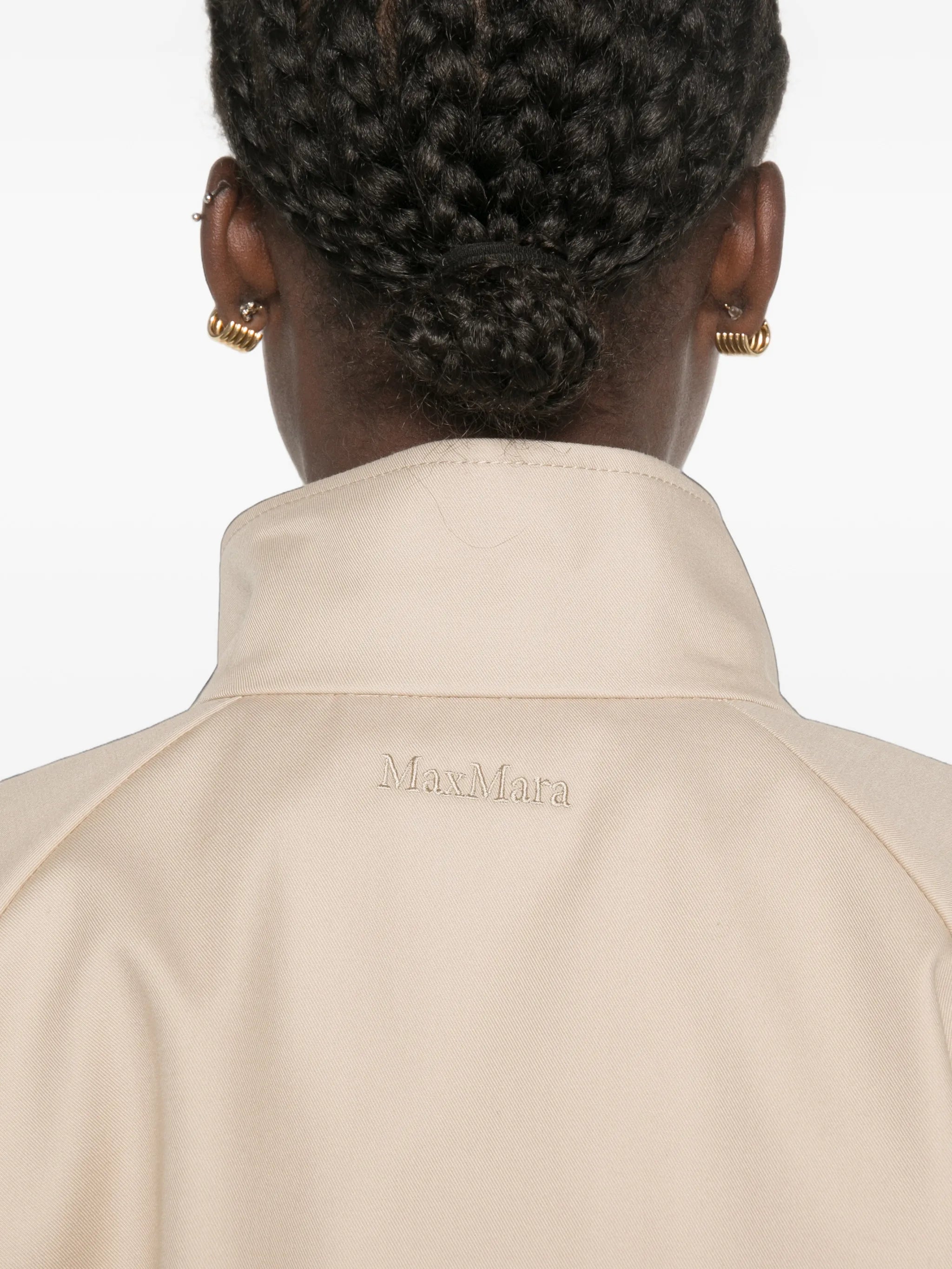 cotton-gabardine cape