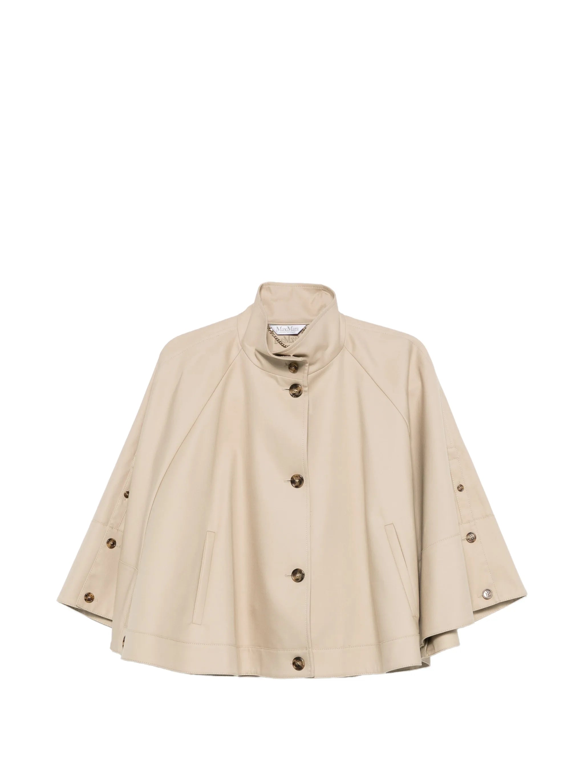 cotton-gabardine cape