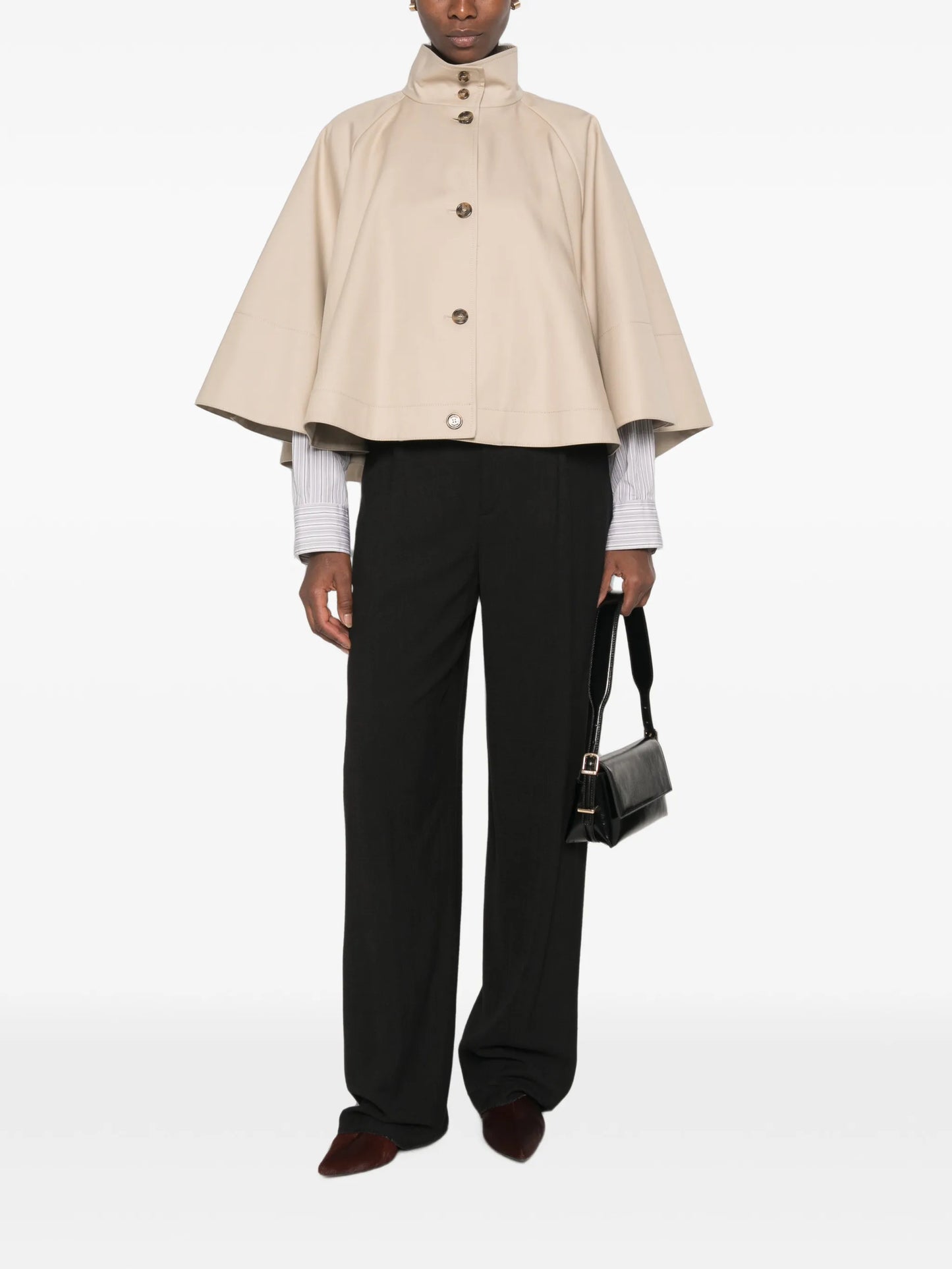 cotton-gabardine cape