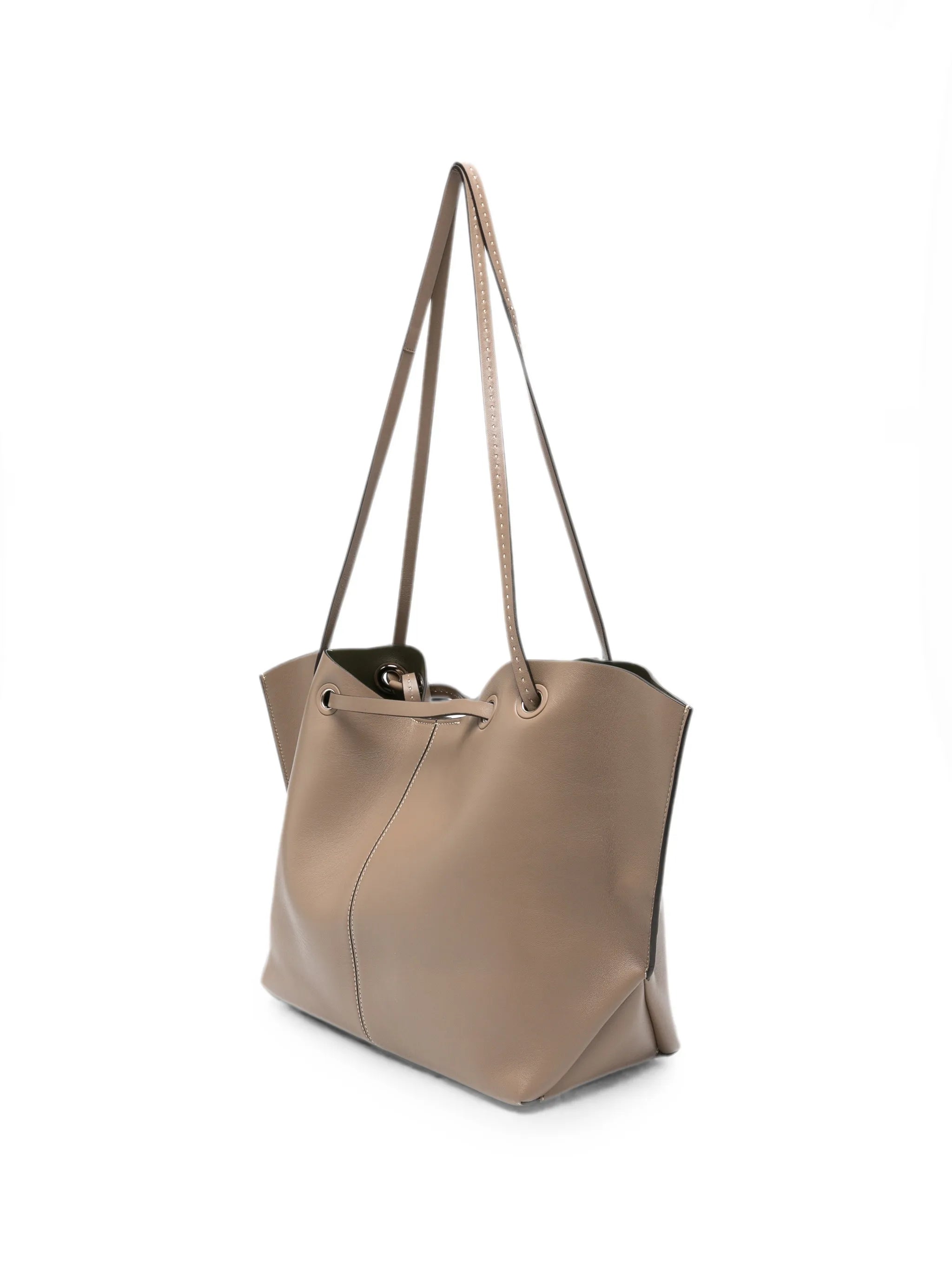 Mixed Doubles leather tote bag