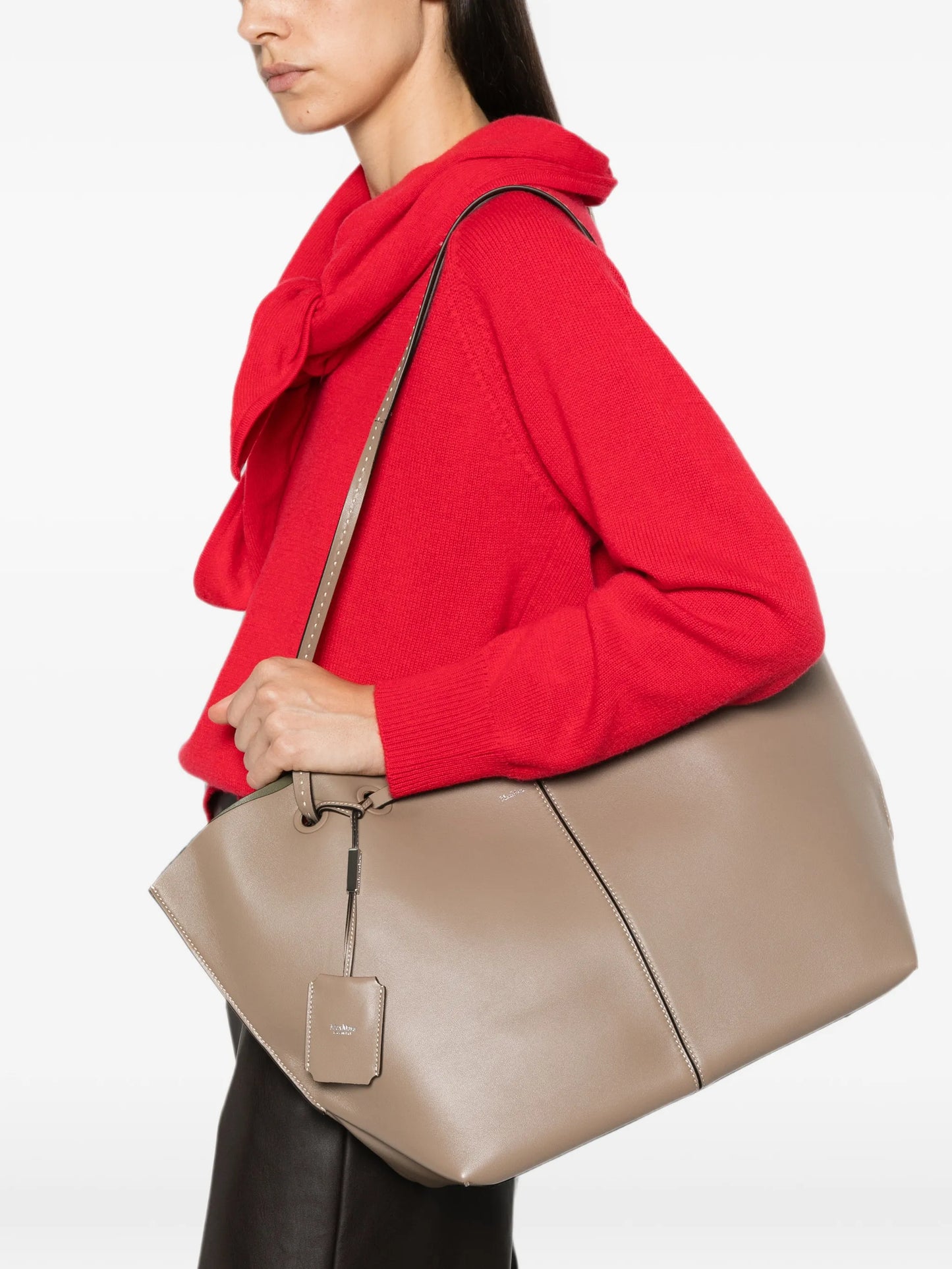 Mixed Doubles leather tote bag