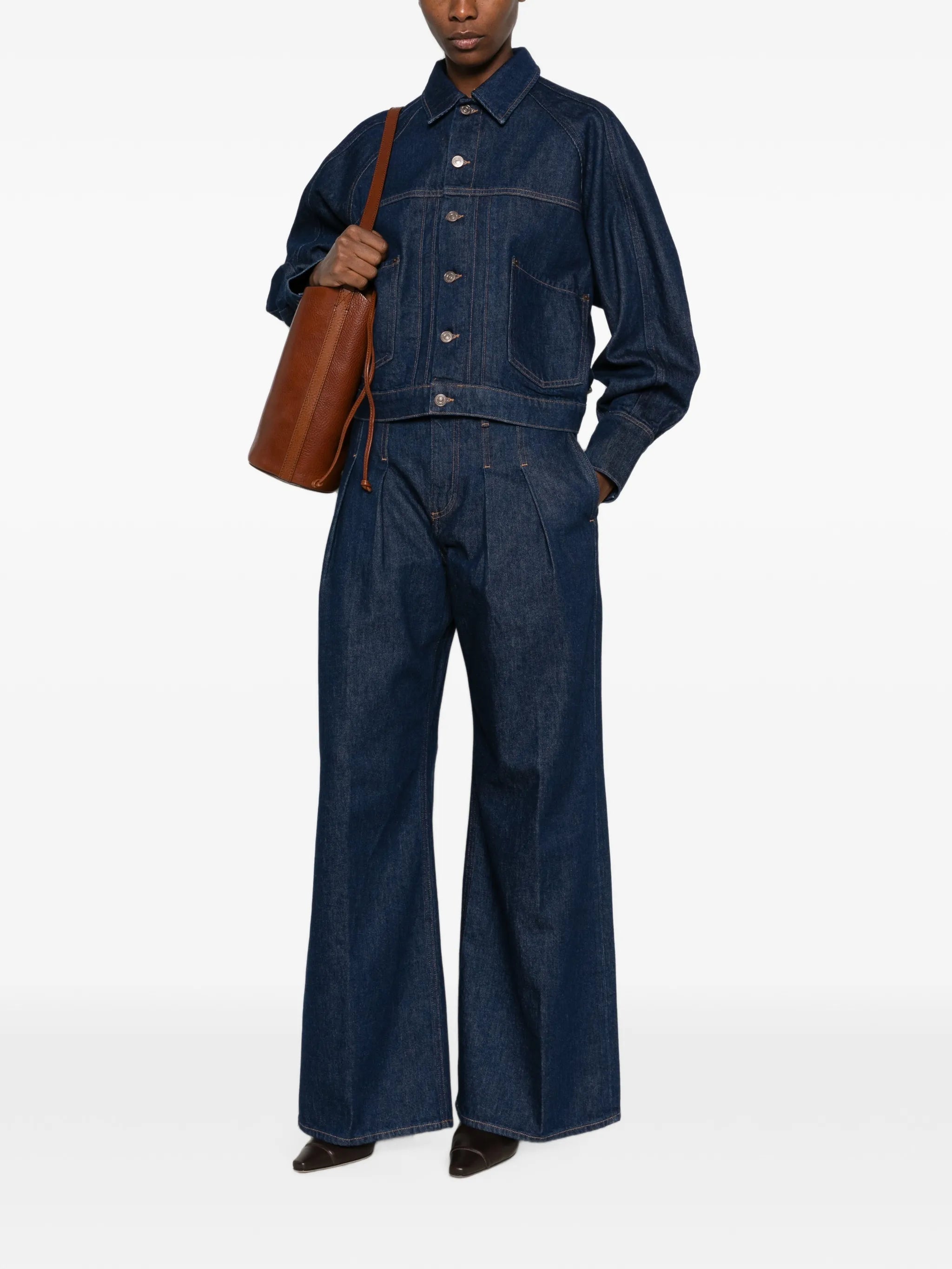 button-up denim jacket