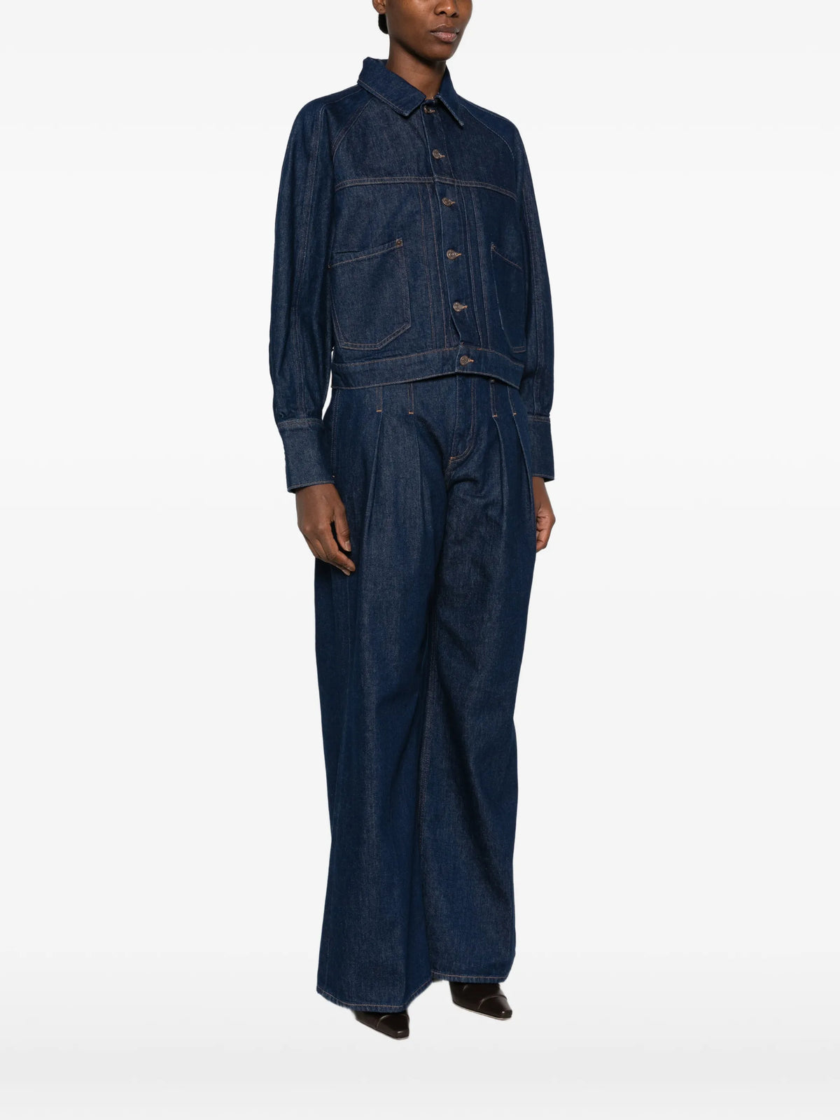 button-up denim jacket